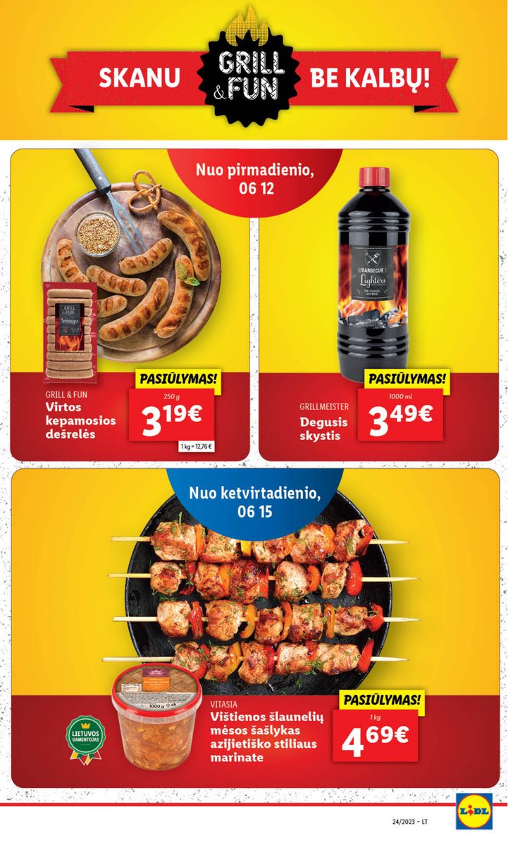 Naujausias LIDL kaininis katalogas 2023.06.12 - 2023.06.18