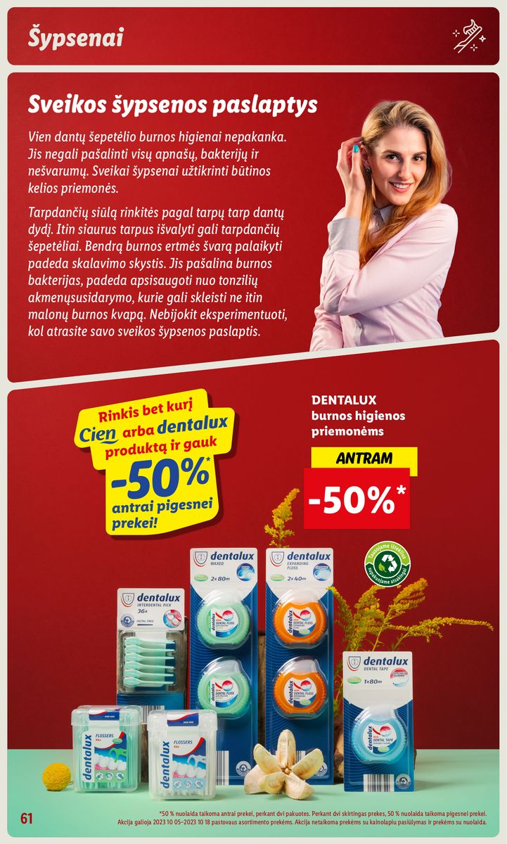LIDL prekių katalogas "Grožio festivalis" galioja nuo 2023.10.05