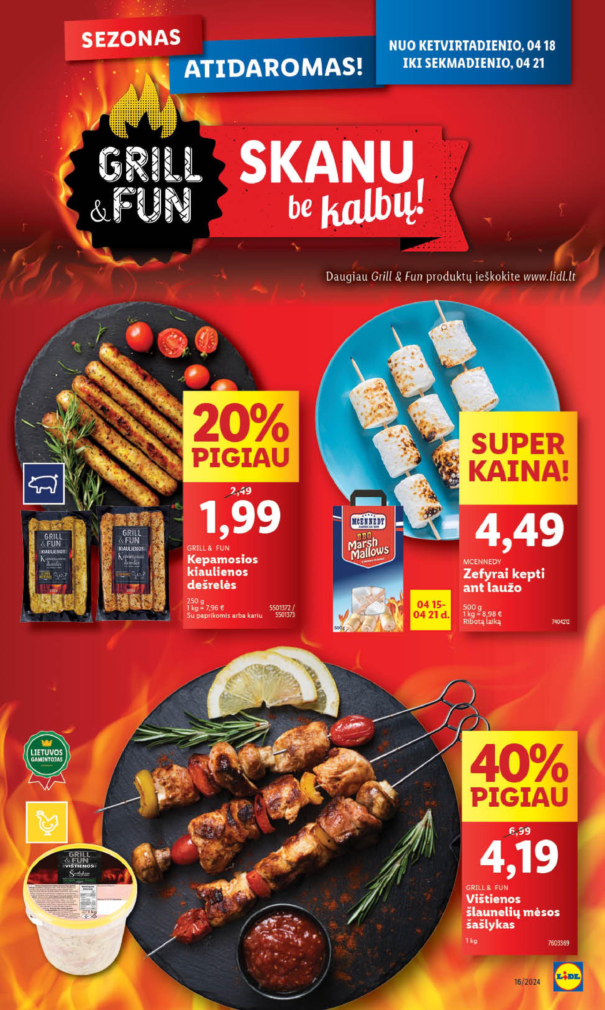 Naujausias LIDL kaininis katalogas 2024.04.15 - 2024.04.21