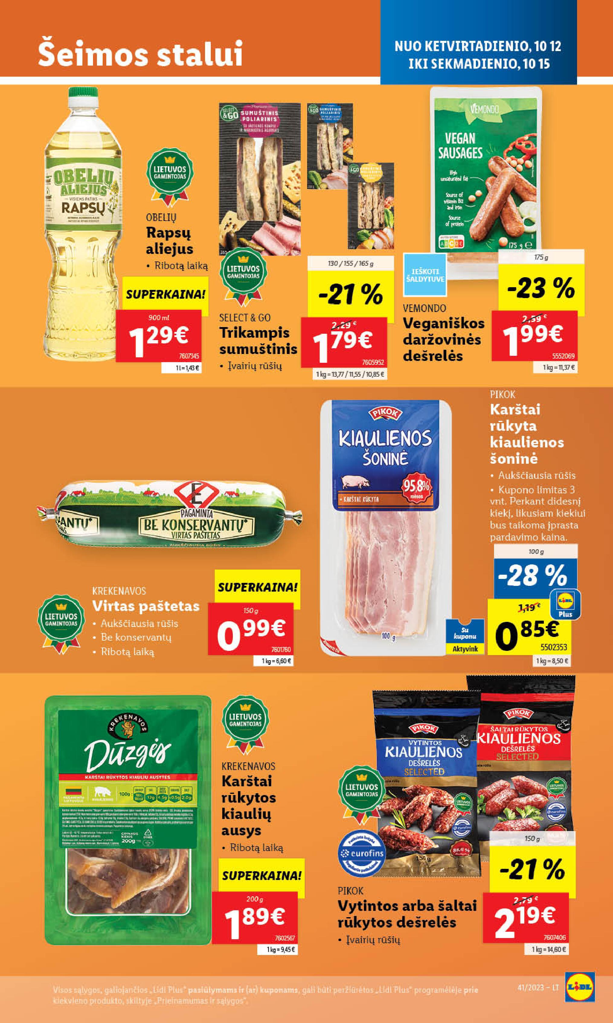 Naujausias LIDL kaininis katalogas 2023.10.09 - 2023.10.15