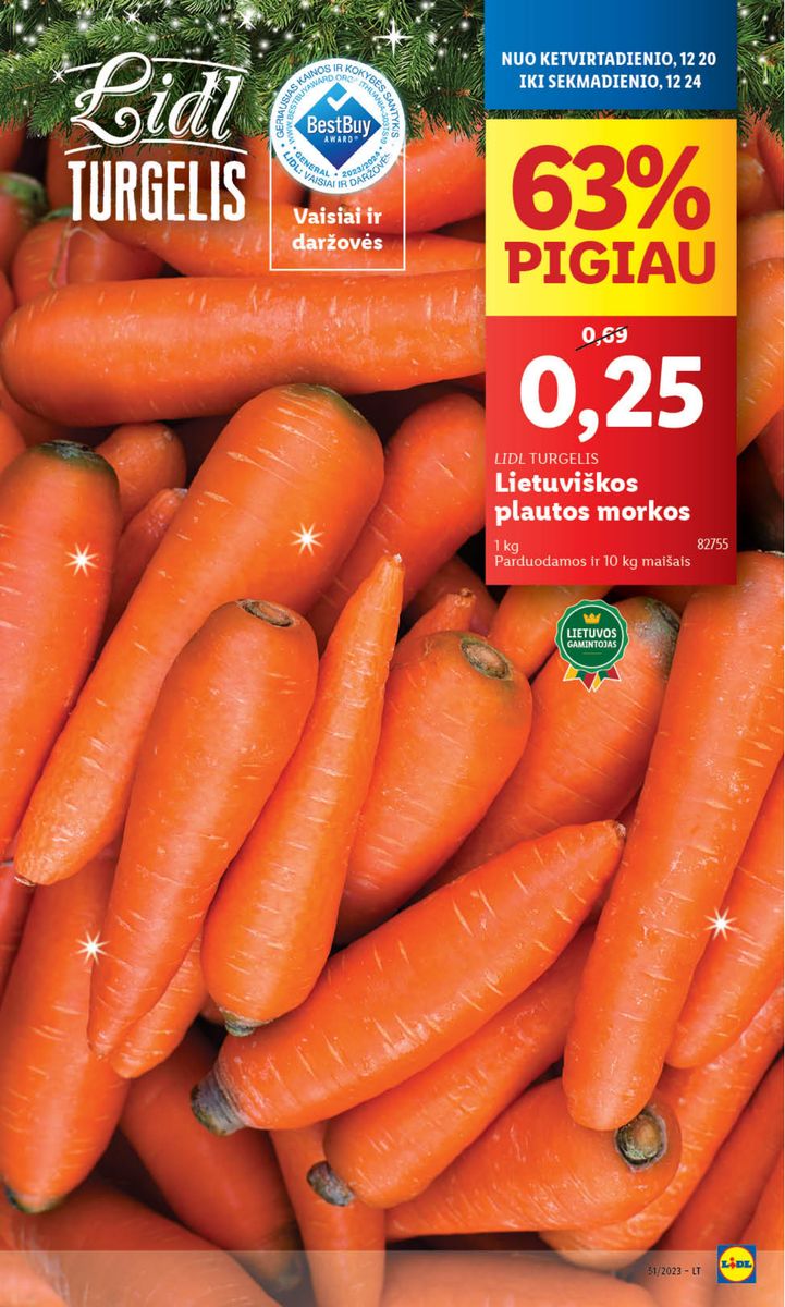 Naujausias LIDL kaininis katalogas 2023.12.18 - 2023.12.24