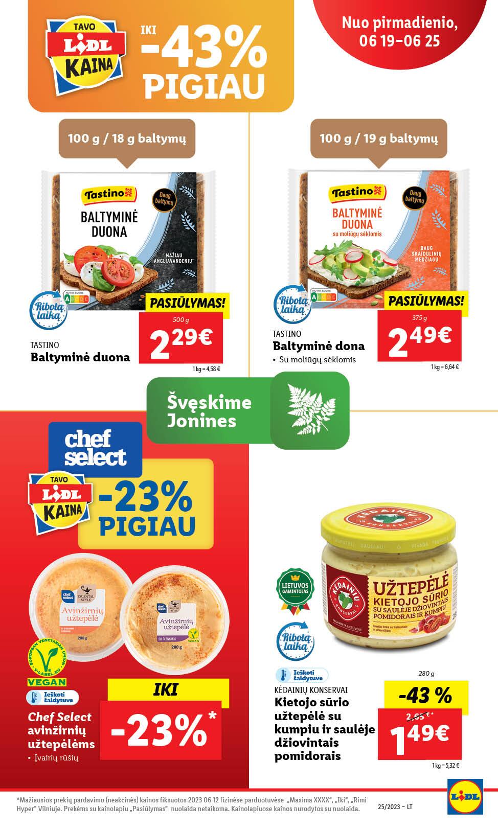 Naujausias LIDL kaininis katalogas 2023.06.19 - 2023.06.25