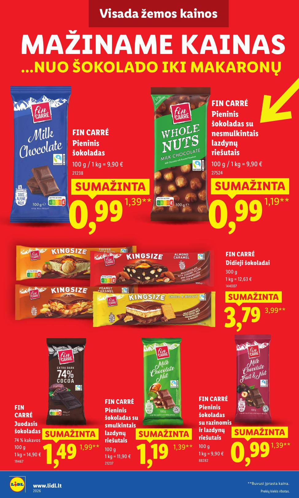 LIDL nuolaidų katalogas "Nr.1 Pažadas Jums"