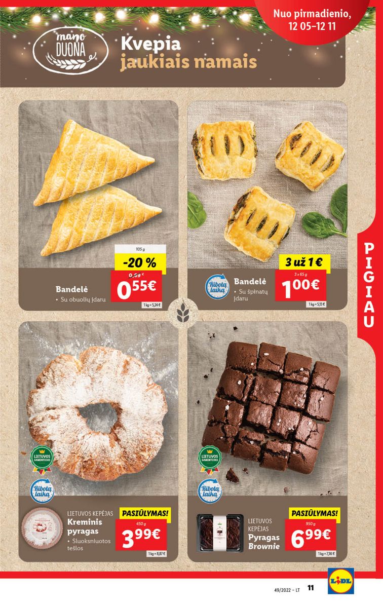 Naujausias LIDL kaininis katalogas 2022.12.05 - 2022.12.11