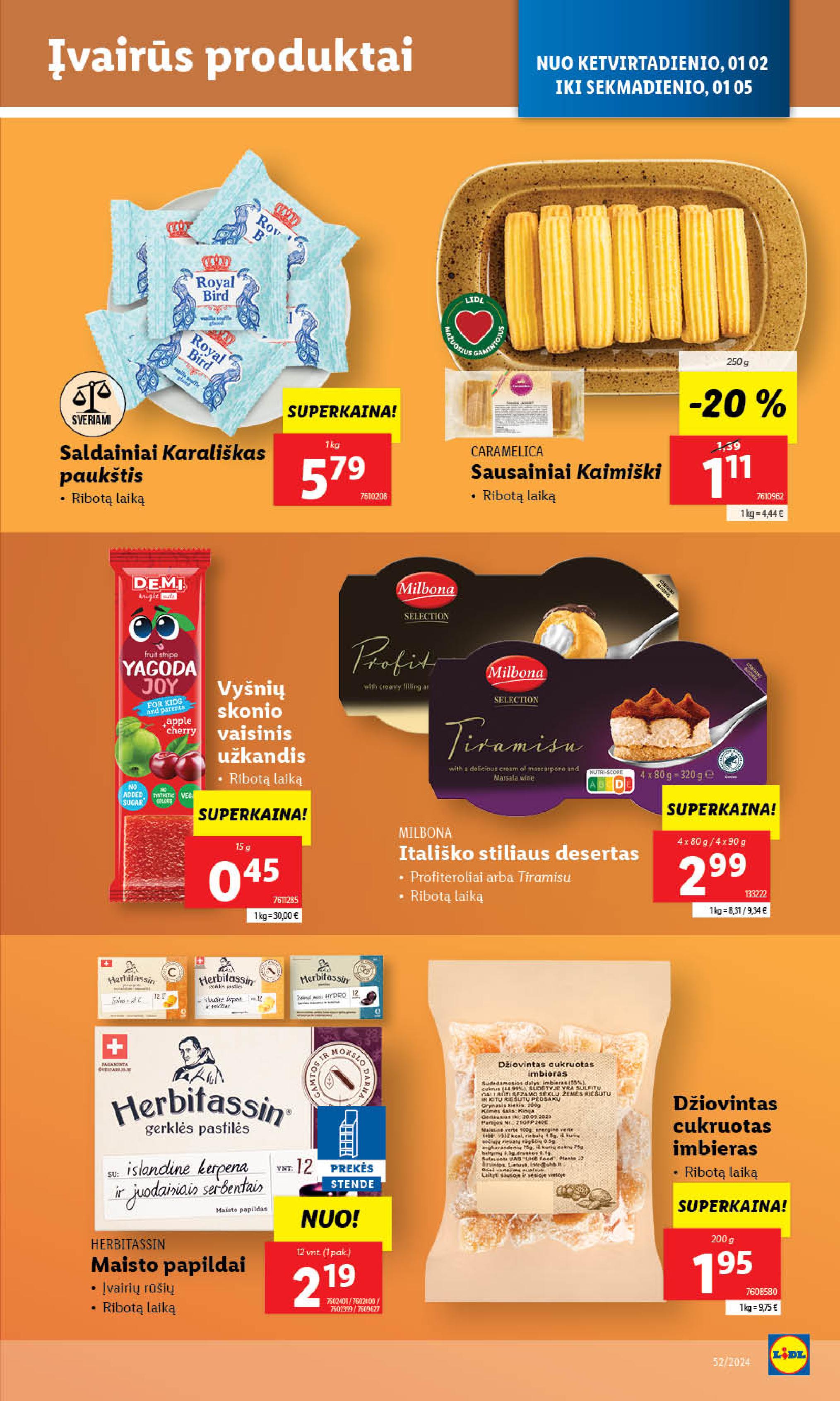 Naujausias LIDL kaininis katalogas 2024.12.26 - 2024.12.31