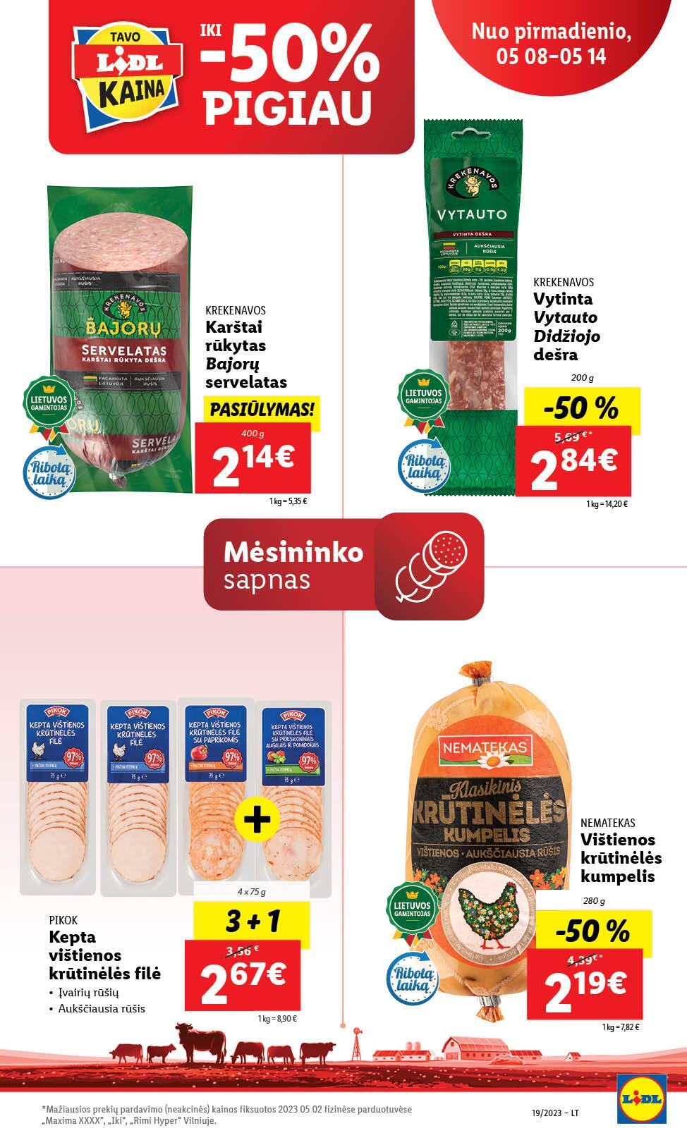 Naujausias LIDL kaininis katalogas 2023.05.08 - 2023.05.14