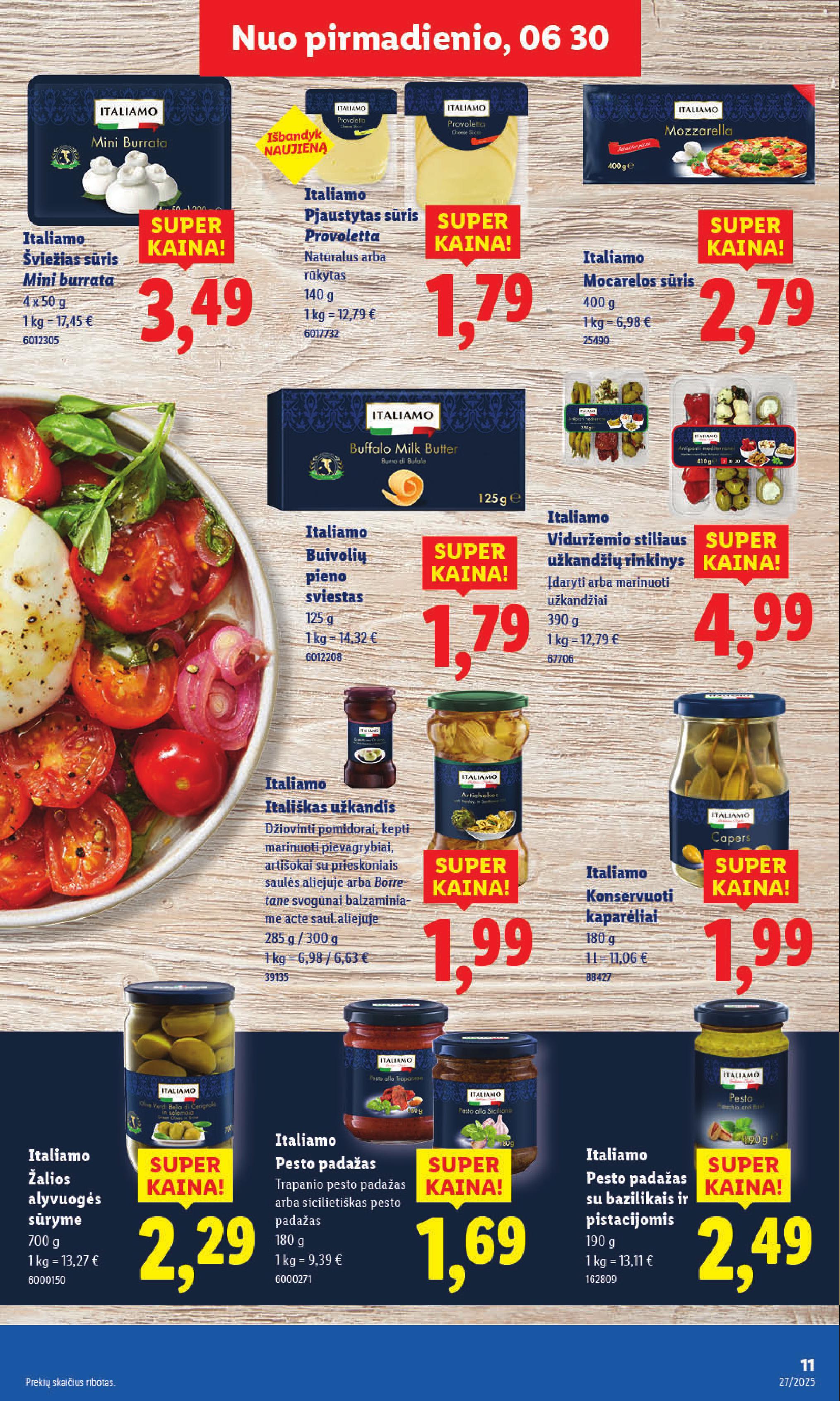 Naujausias LIDL kaininis katalogas 2025.06.30 - 2025.07.06