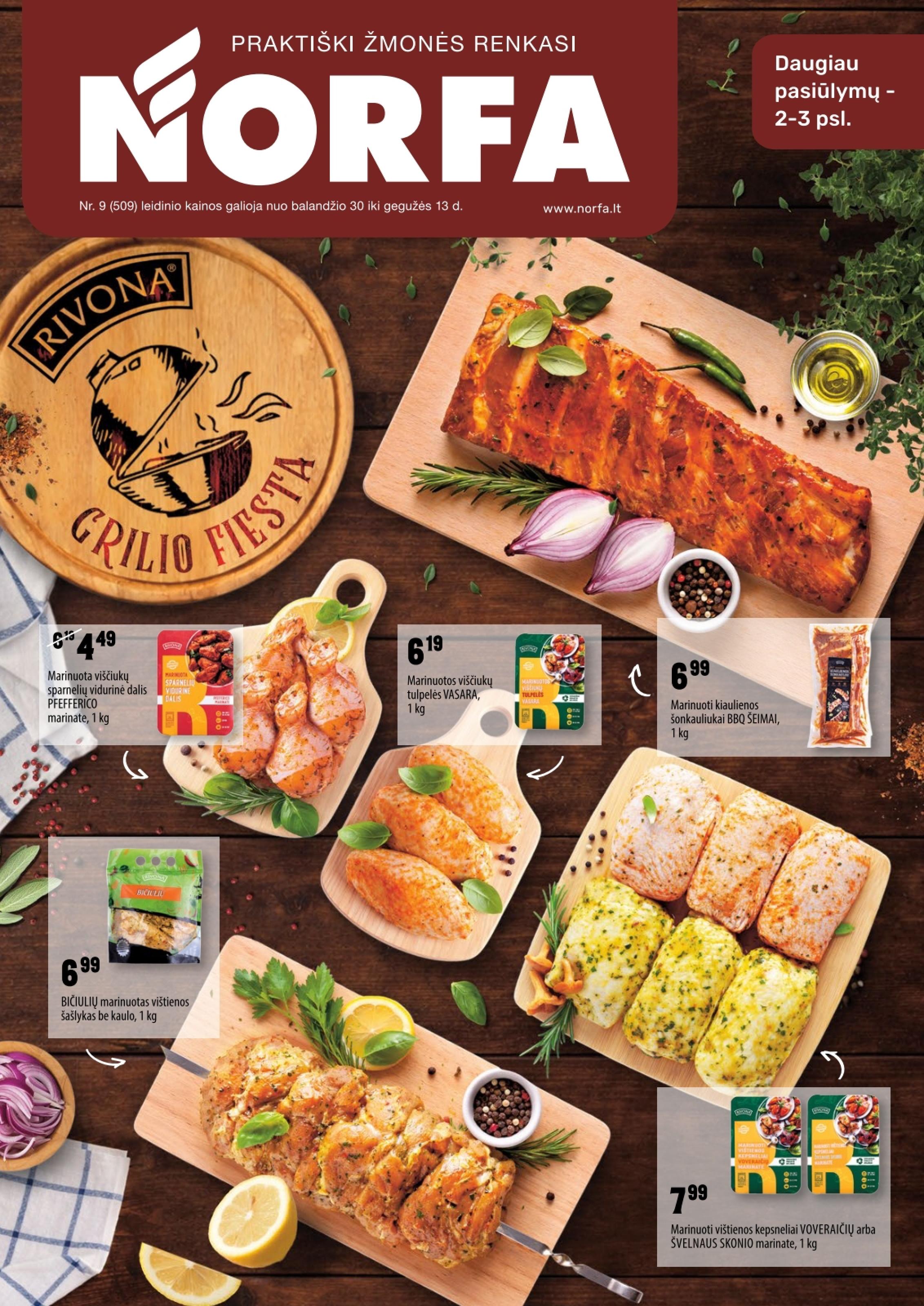 Naujausias NORFA kaininis katalogas 2026.04.30 - 2026.05.13