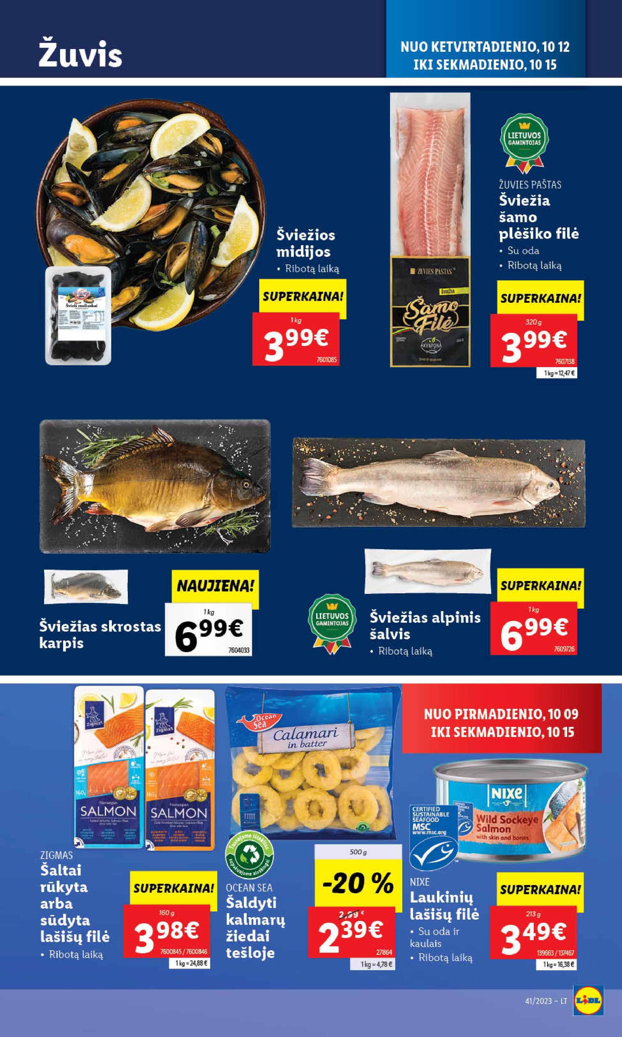 Naujausias LIDL kaininis katalogas 2023.10.09 - 2023.10.15