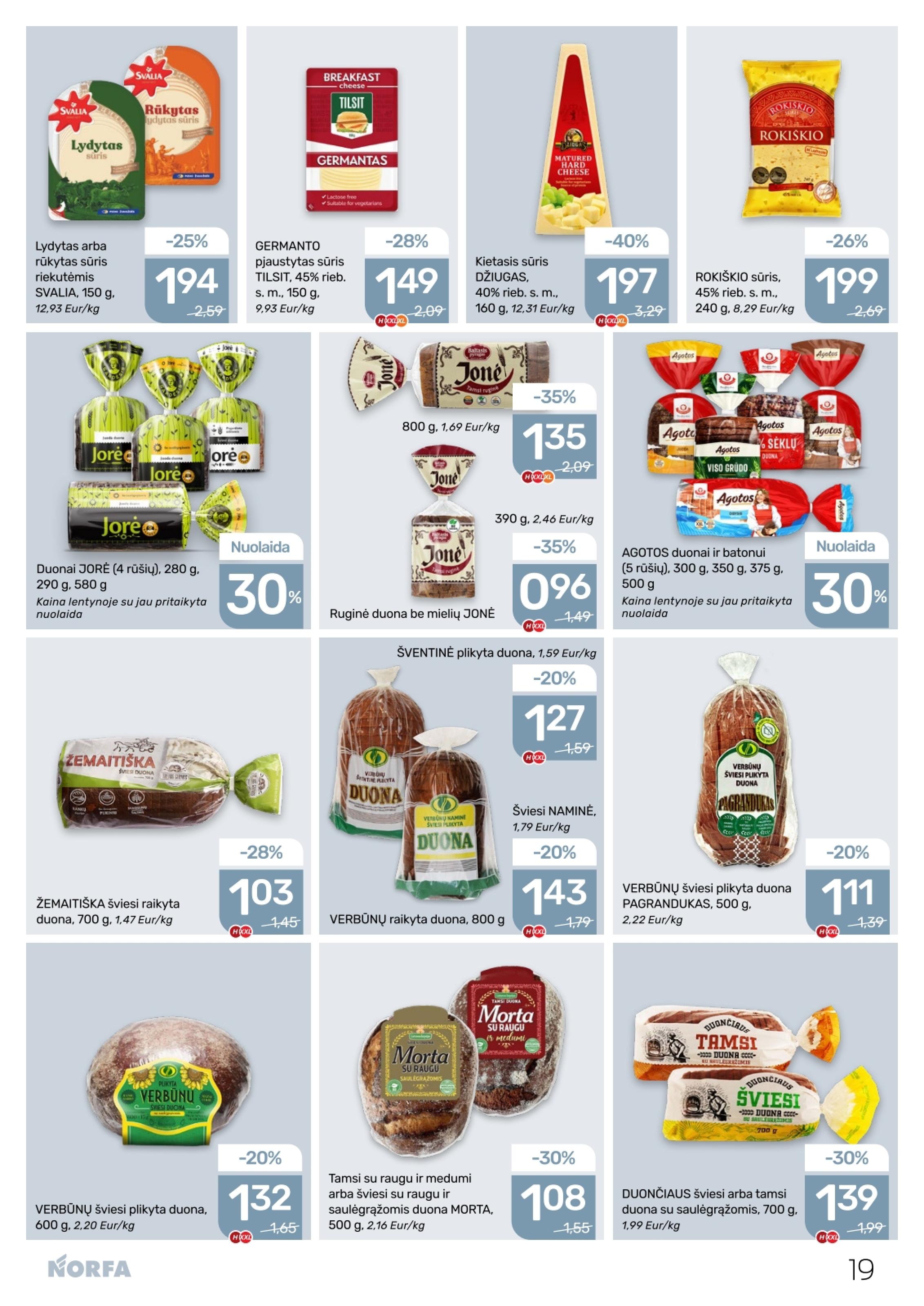 Naujausias NORFA kaininis katalogas 2026.04.30 - 2026.05.13