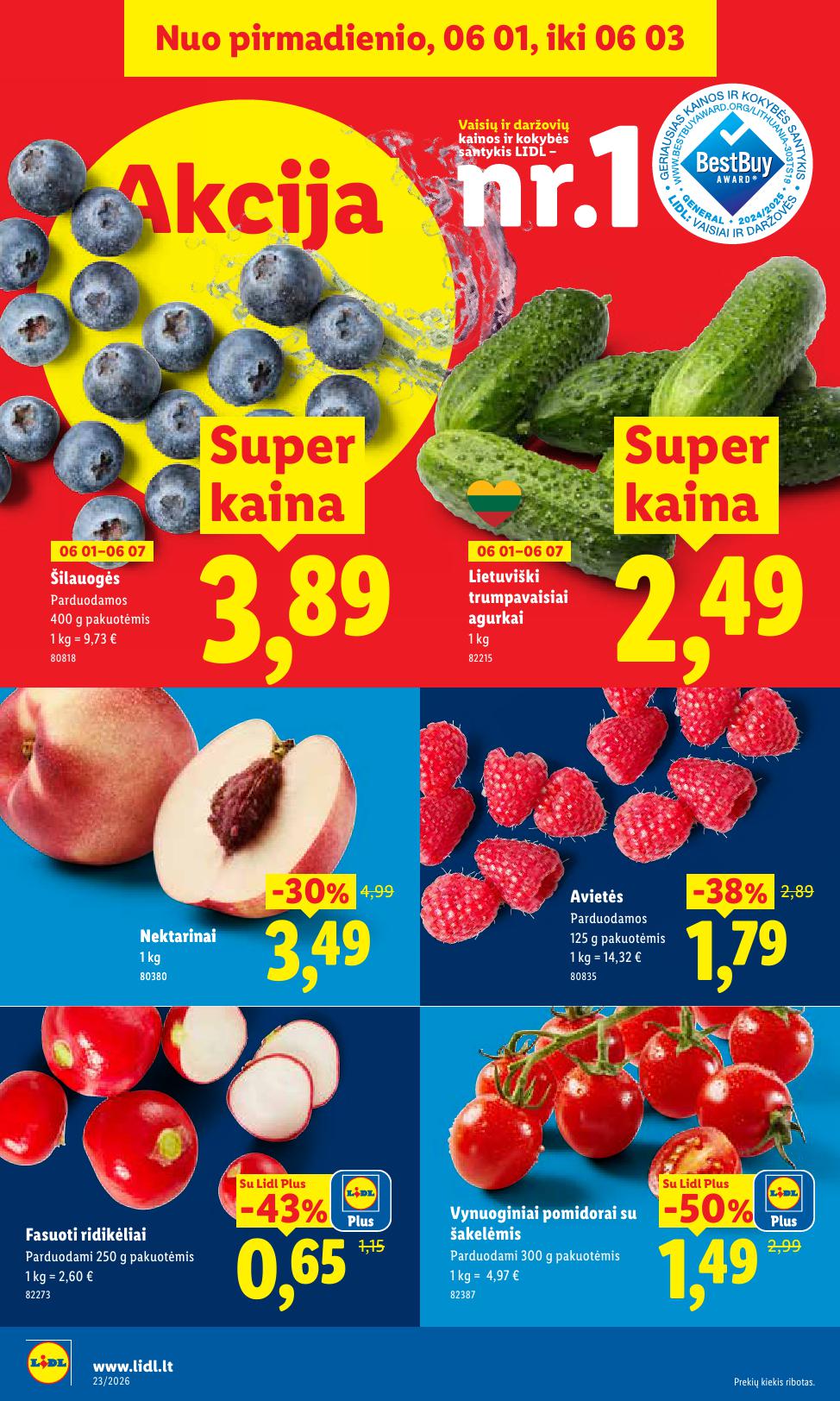 LIDL akcijų ir nuolaidų leidinys 2026.06.01 - 2026.06.07