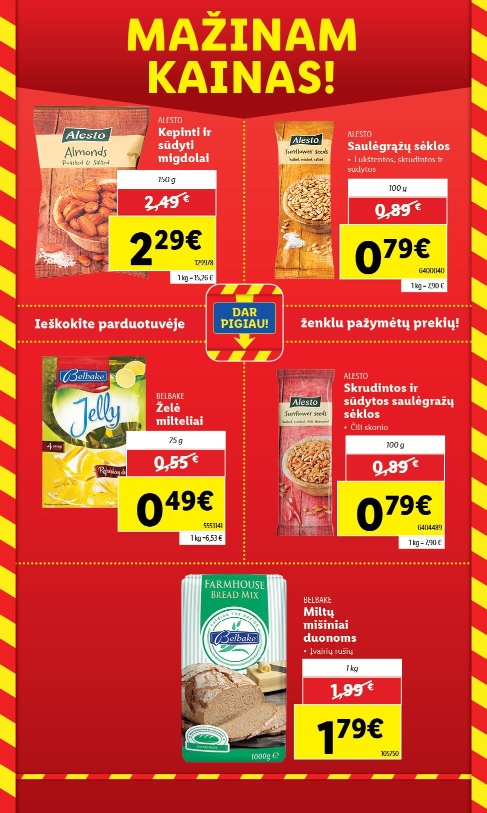LIDL katalogas "MAŽINAM KAINAS!"