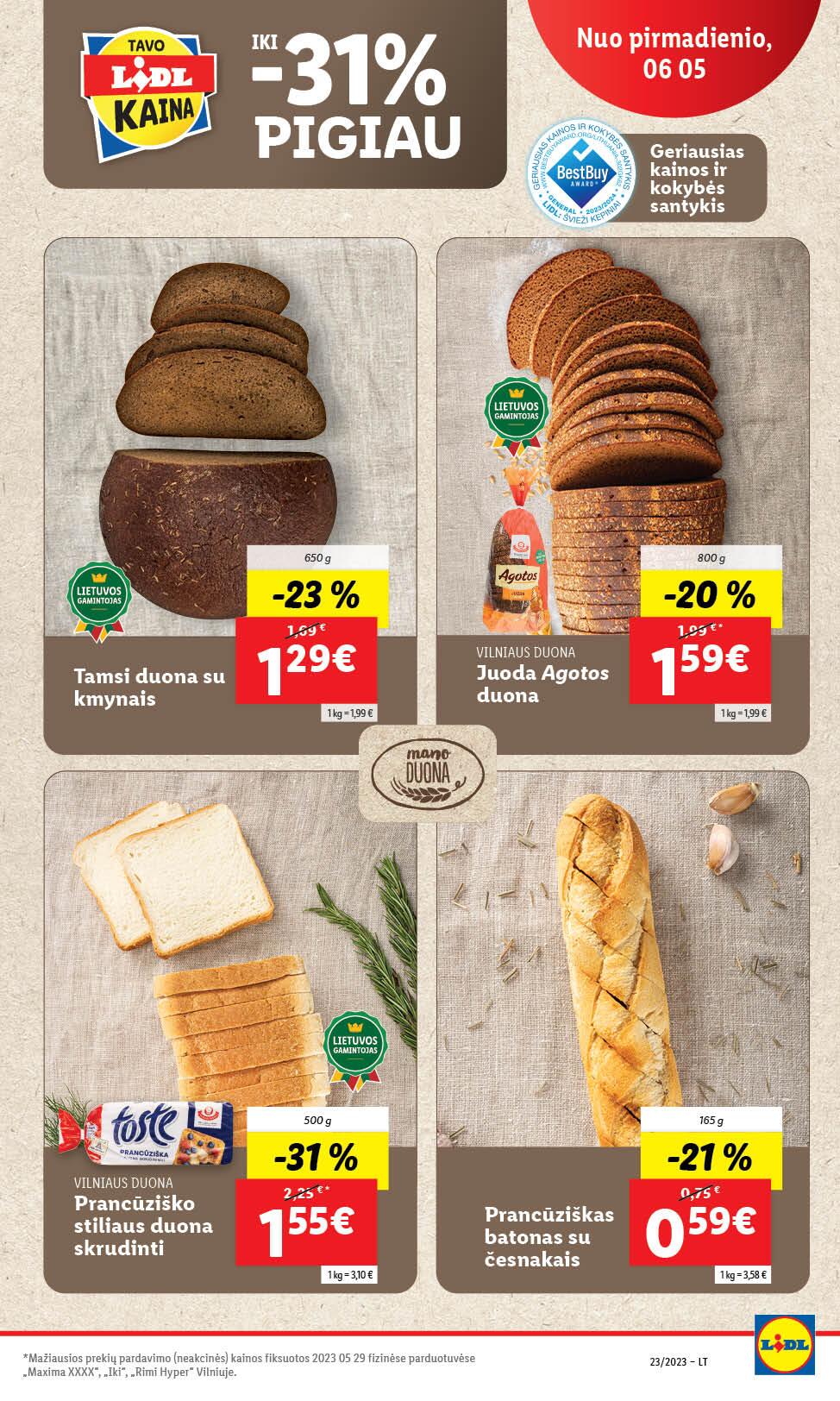 Naujausias LIDL kaininis katalogas 2023.06.05 - 2023.06.11
