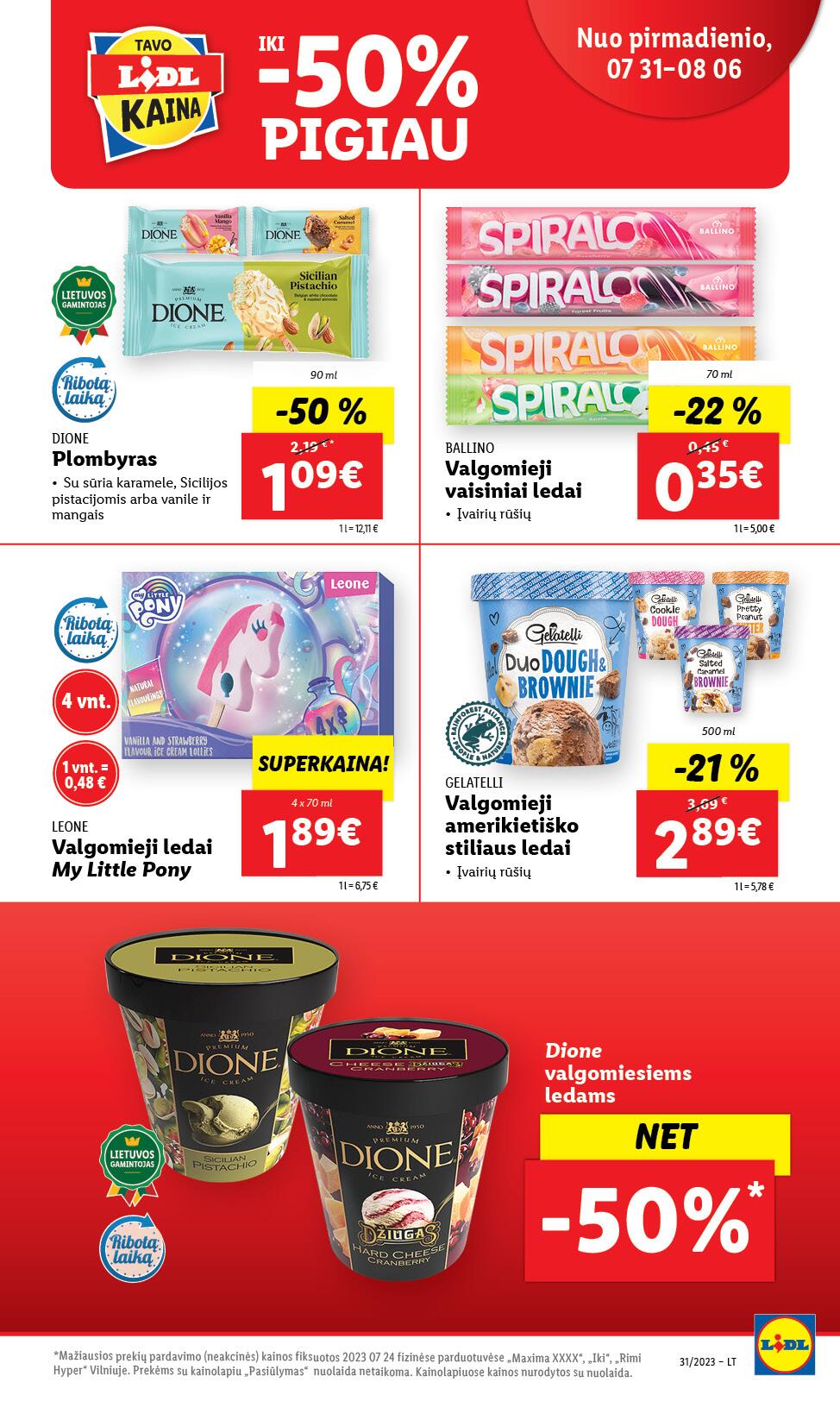 Naujausias LIDL kaininis katalogas 2023.07.31 - 2023.08.06