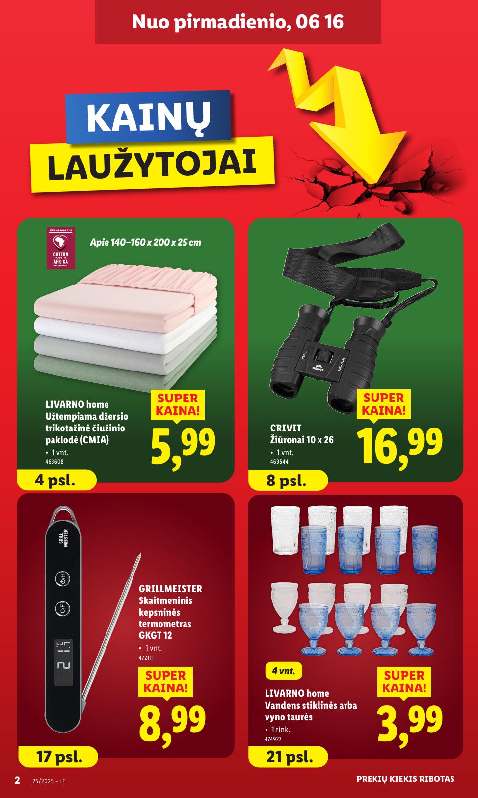 LIDL ne maisto prekių leidinys 2025.06.16 - 2025.06.22