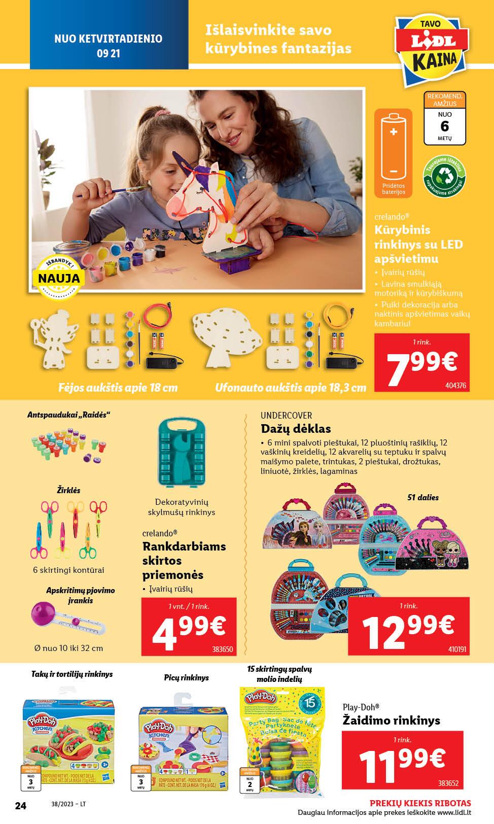 LIDL ne maisto prekių leidinys 2023.09.18 - 2023.09.24.