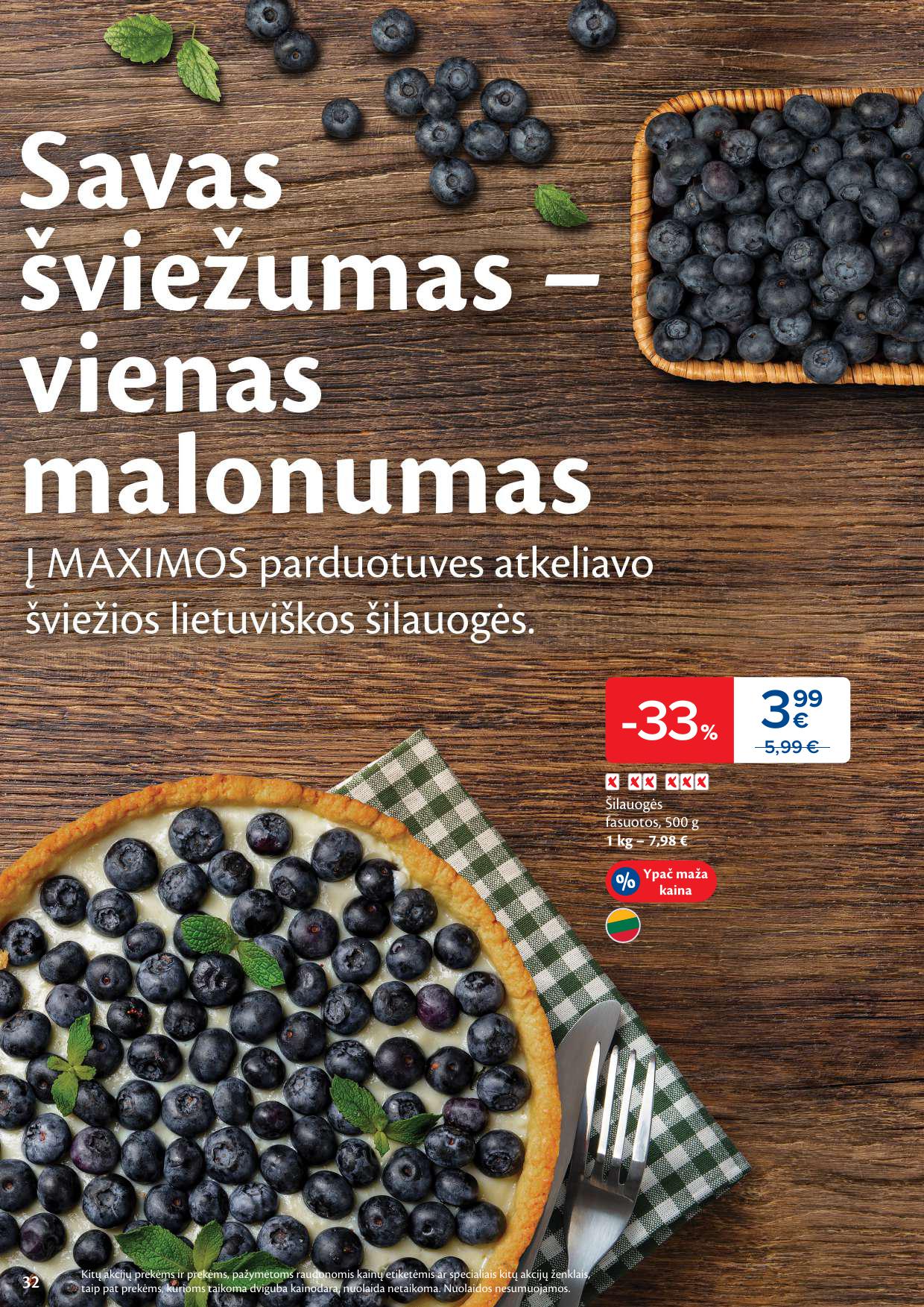 MAXIMA akcijų ir nuolaidų leidinys Nr.32 2025.08.05 - 2025.08.11