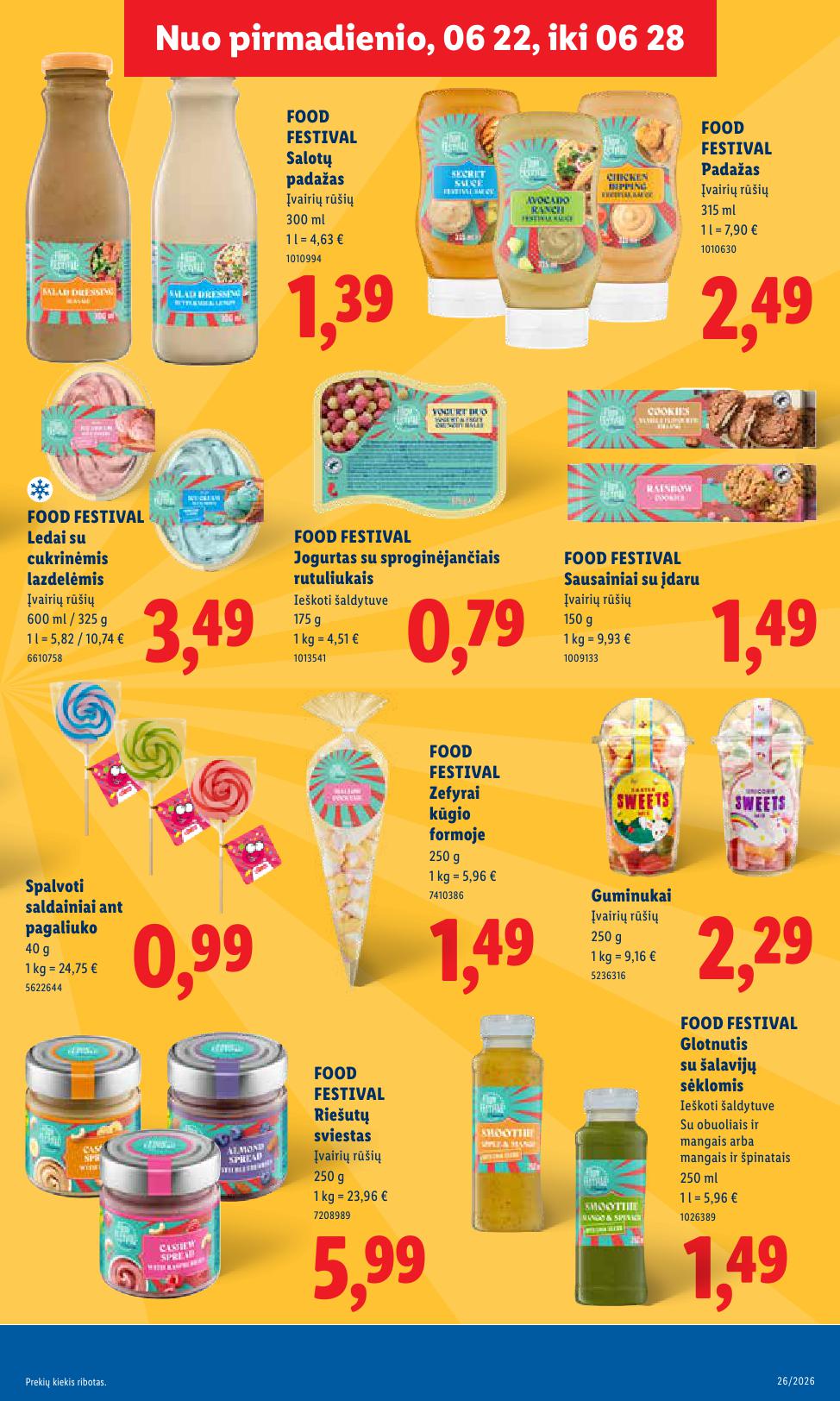 Naujausias LIDL kaininis katalogas 2026.06.22 - 2026.06.28