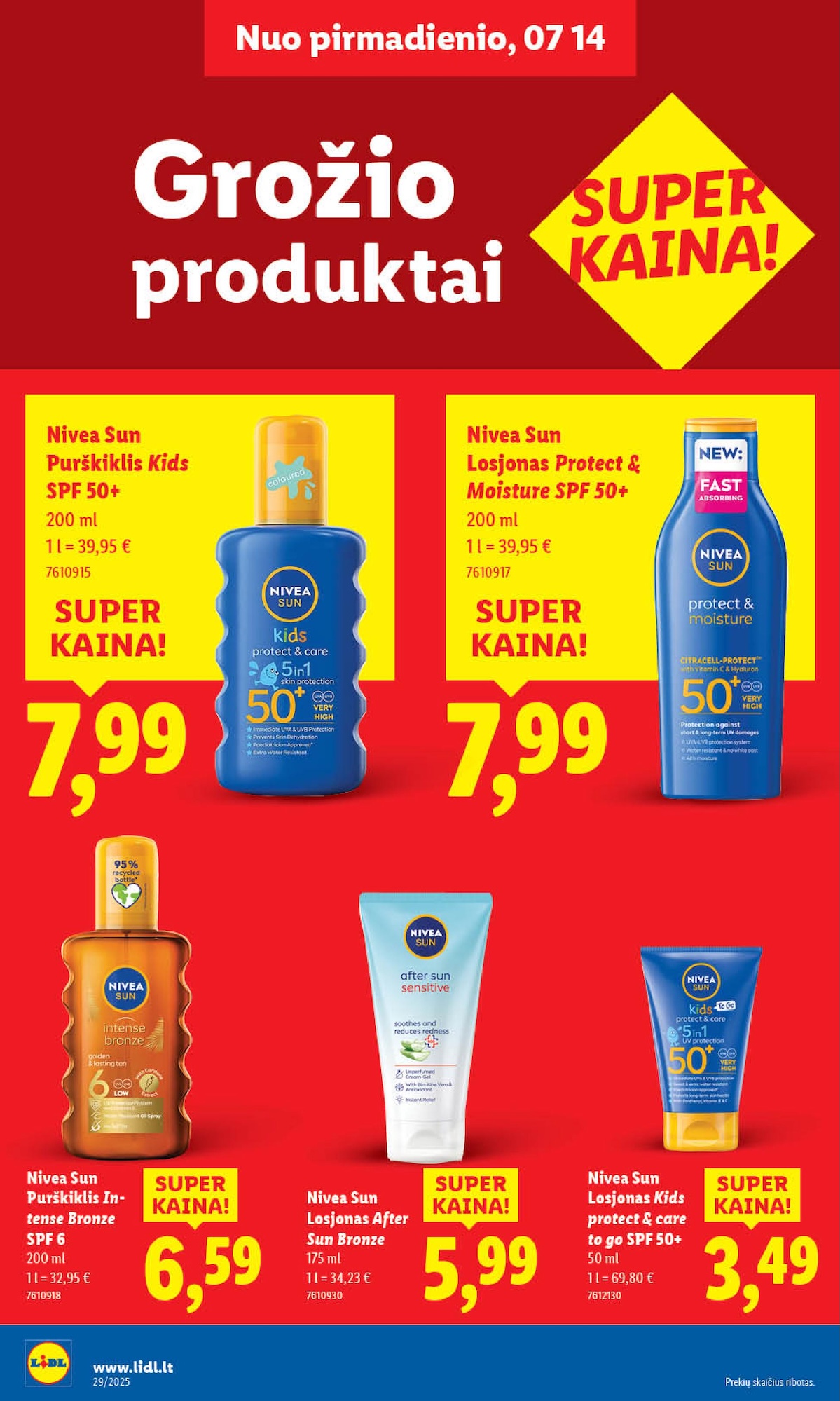 Naujausias LIDL kaininis katalogas 2025.07.14 - 2025.07.20