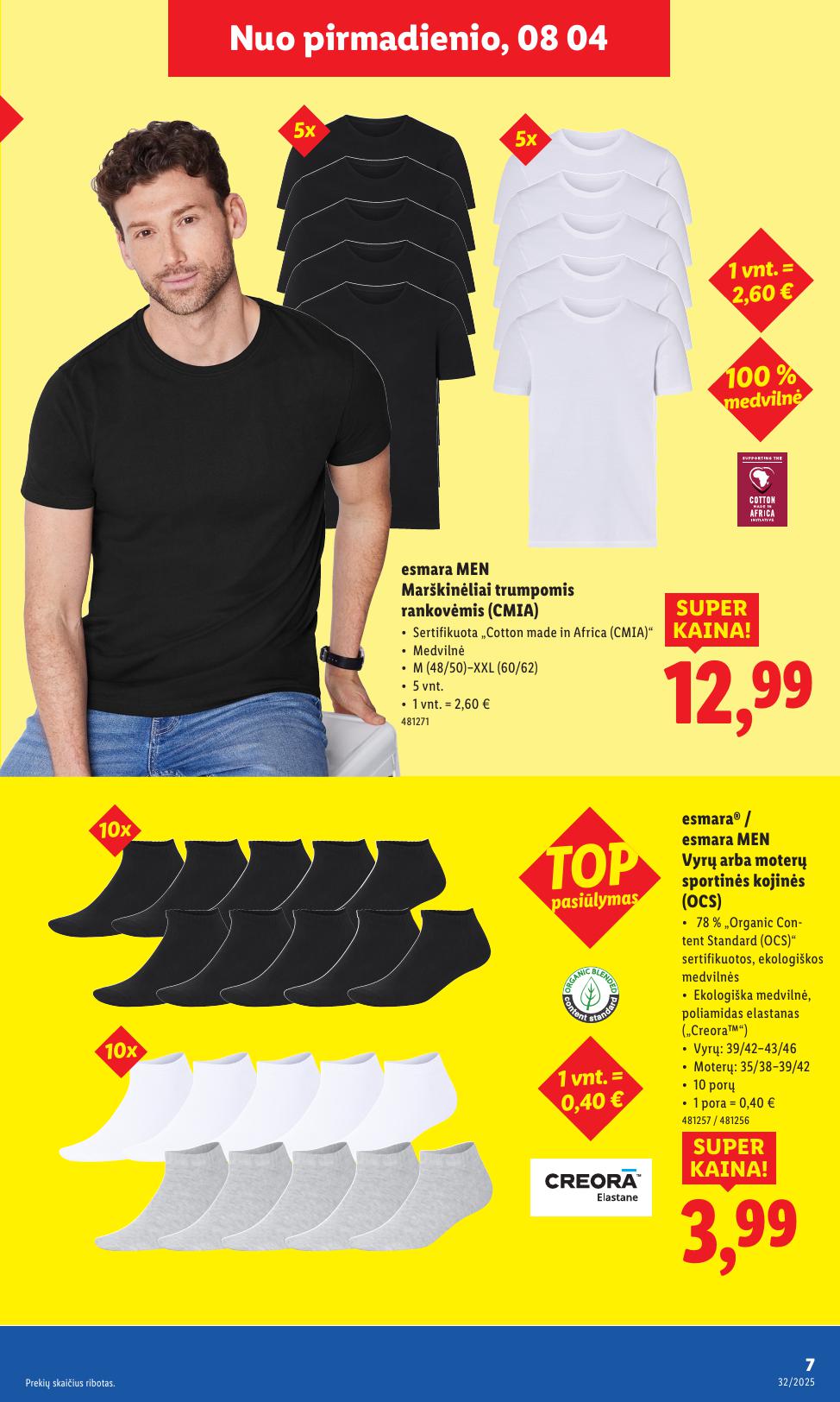 LIDL ne maisto prekių leidinys 2025.08.04 - 2025.08.10