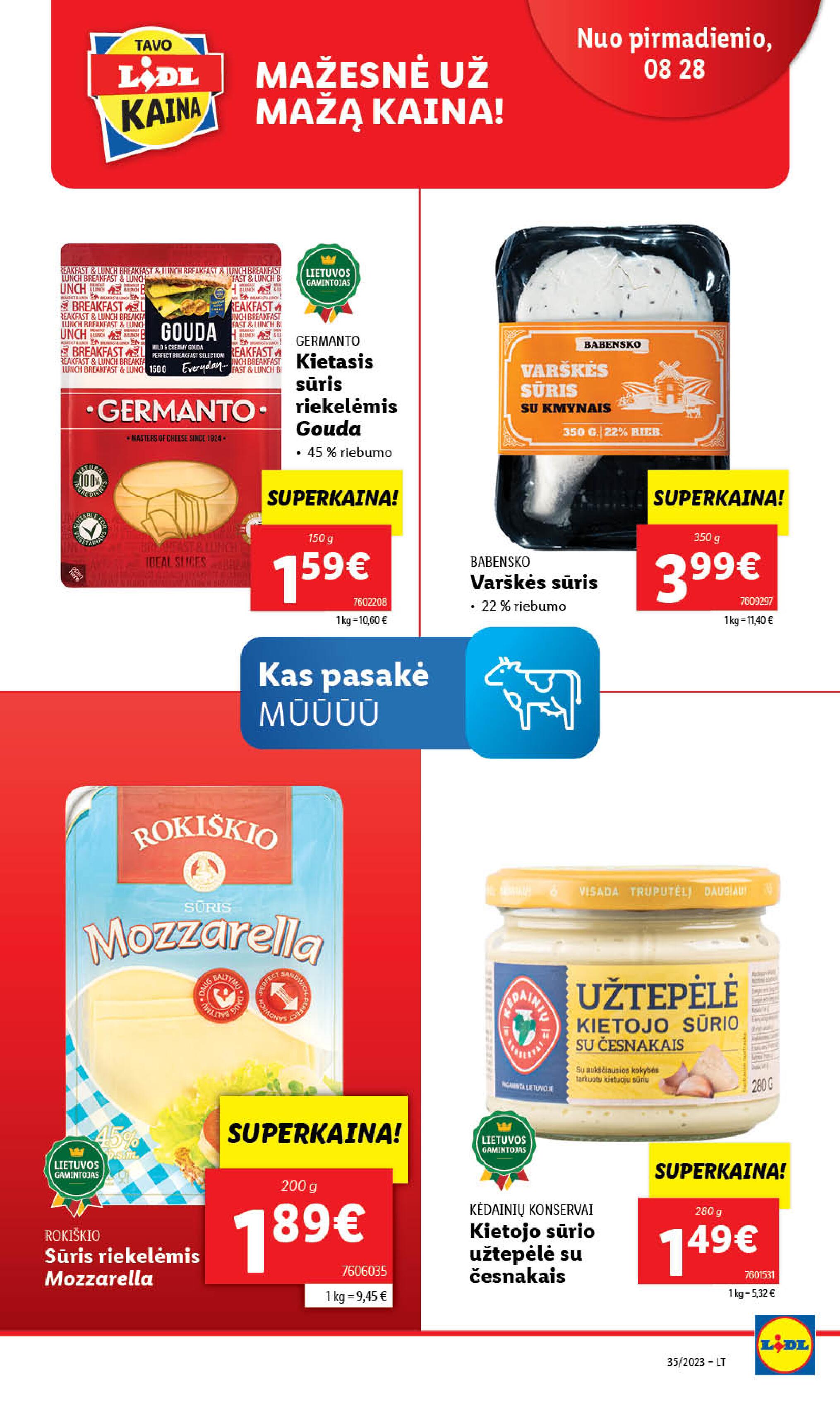 Naujausias LIDL kaininis katalogas 2023.08.28 - 2023.09.03
