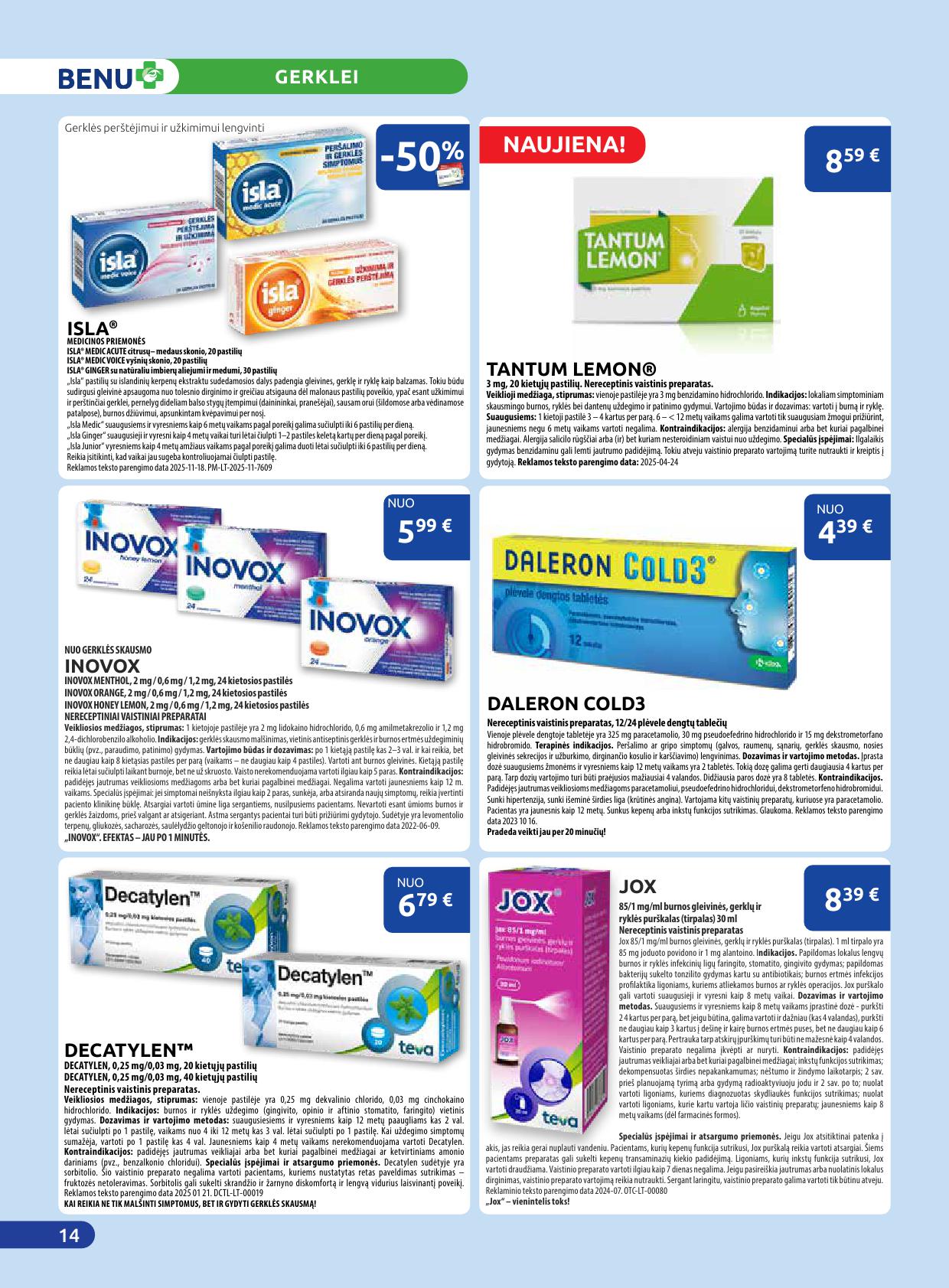 BENU vaistinės akcijų ir nuolaidų leidinys 2026.04.01 - 2026.04.30