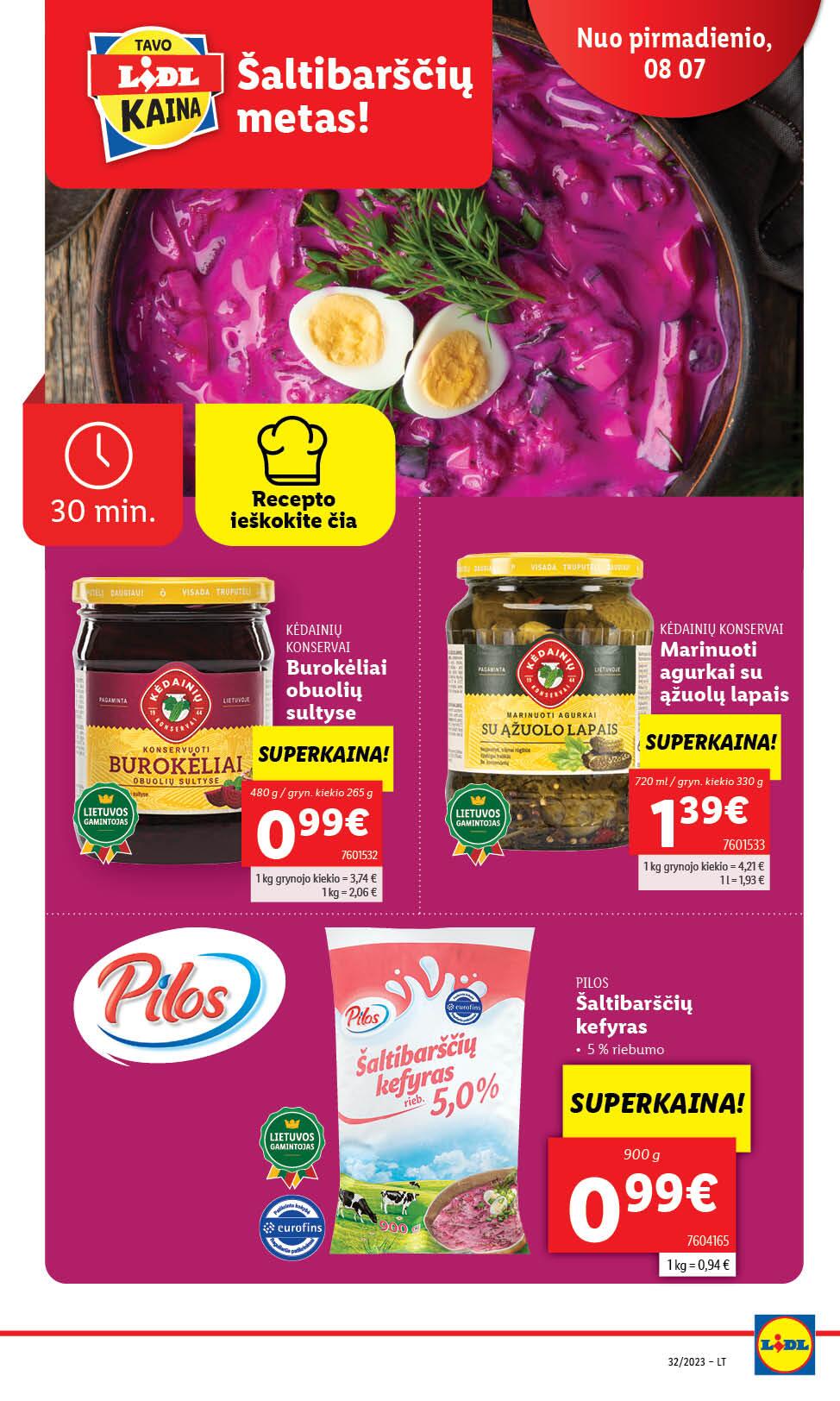 Naujausias LIDL kaininis katalogas 2023.08.07 - 2023.08.13