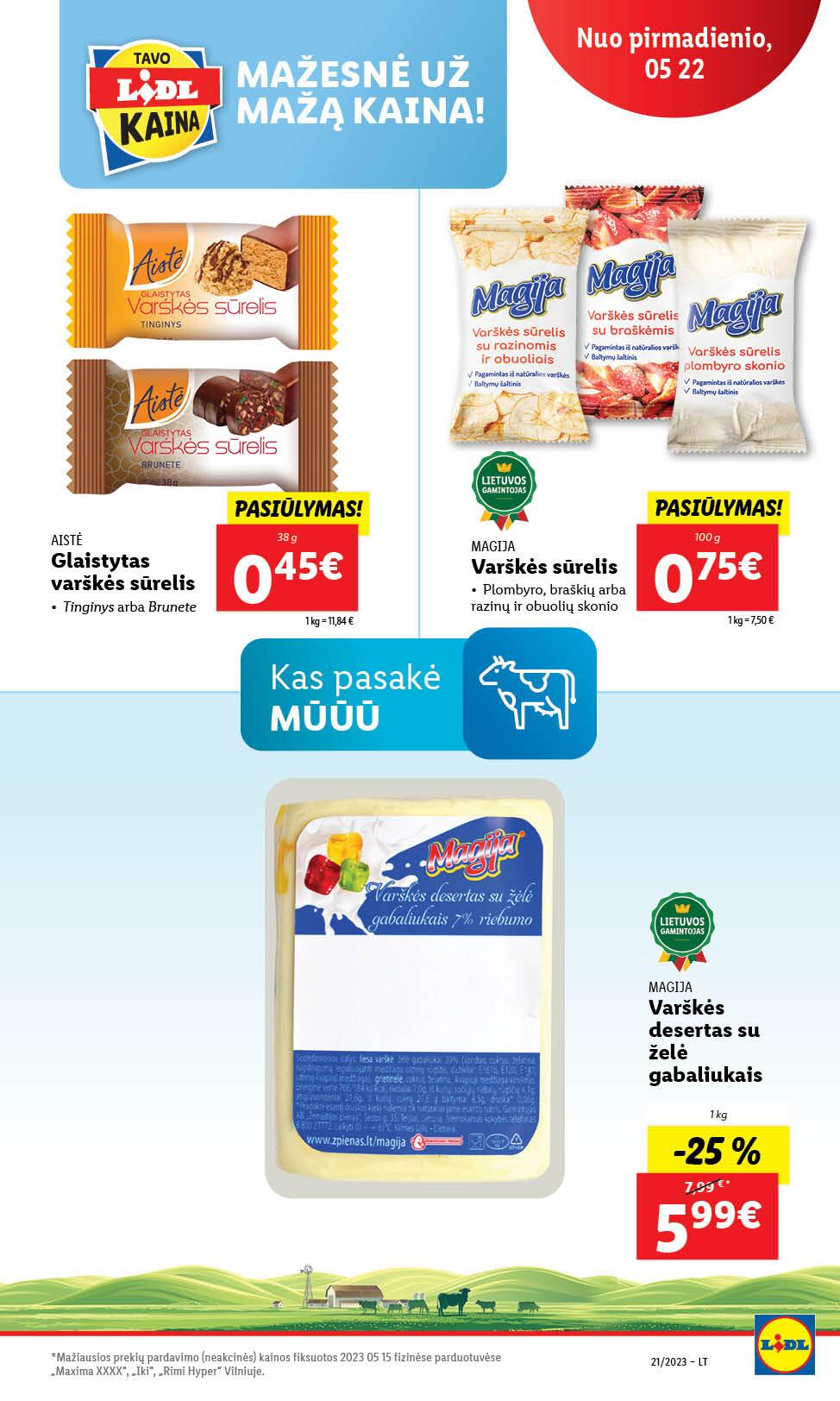 Naujausias LIDL kaininis katalogas 2023.05.22 - 2023.05.28