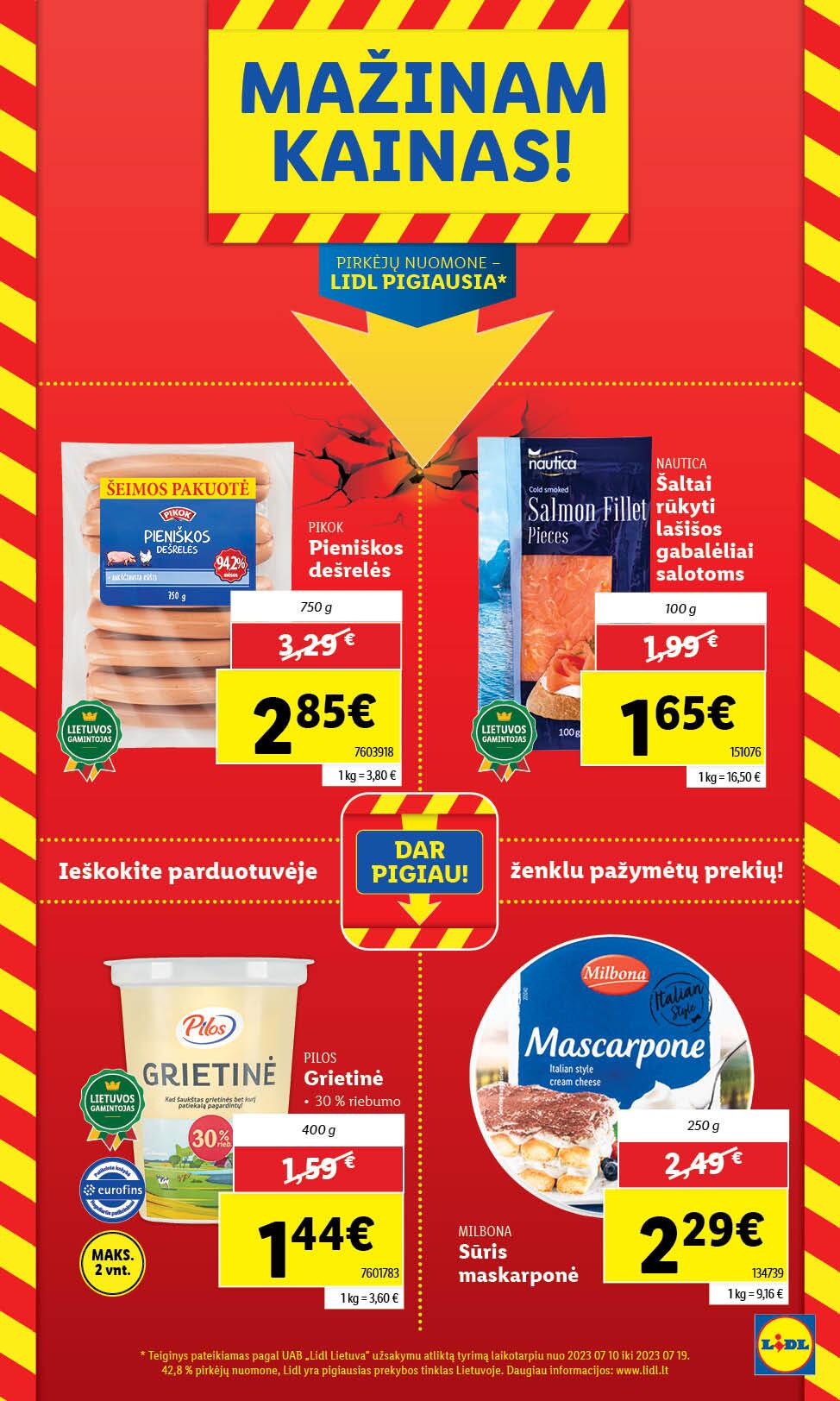 Naujausias LIDL kaininis katalogas 2023.08.07 - 2023.08.13