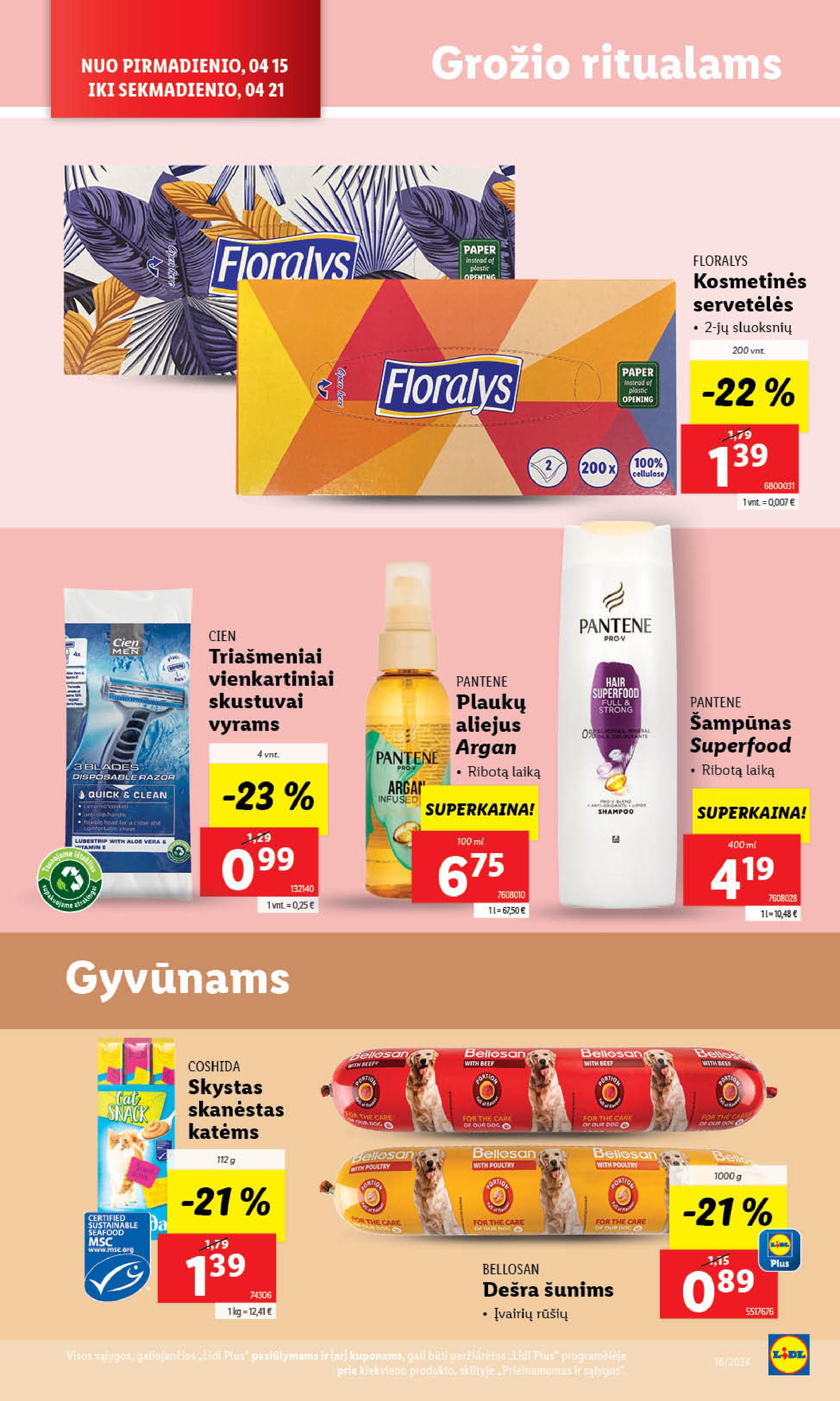 Naujausias LIDL kaininis katalogas 2024.04.15 - 2024.04.21