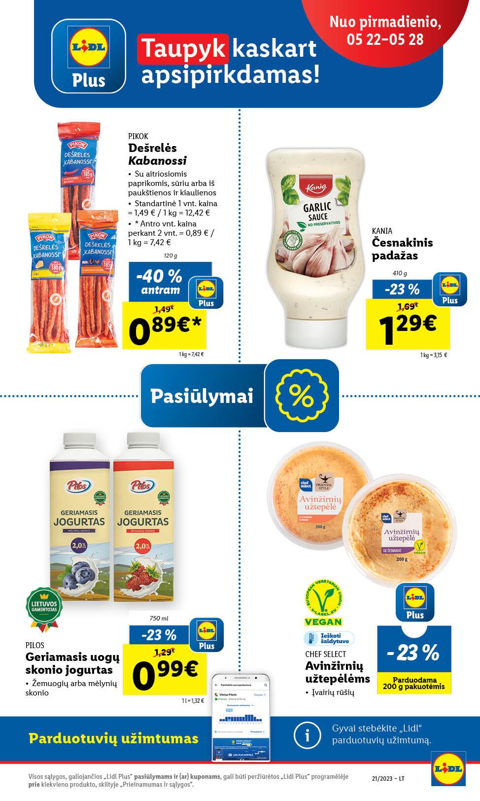 Naujausias LIDL kaininis katalogas 2023.05.22 - 2023.05.28