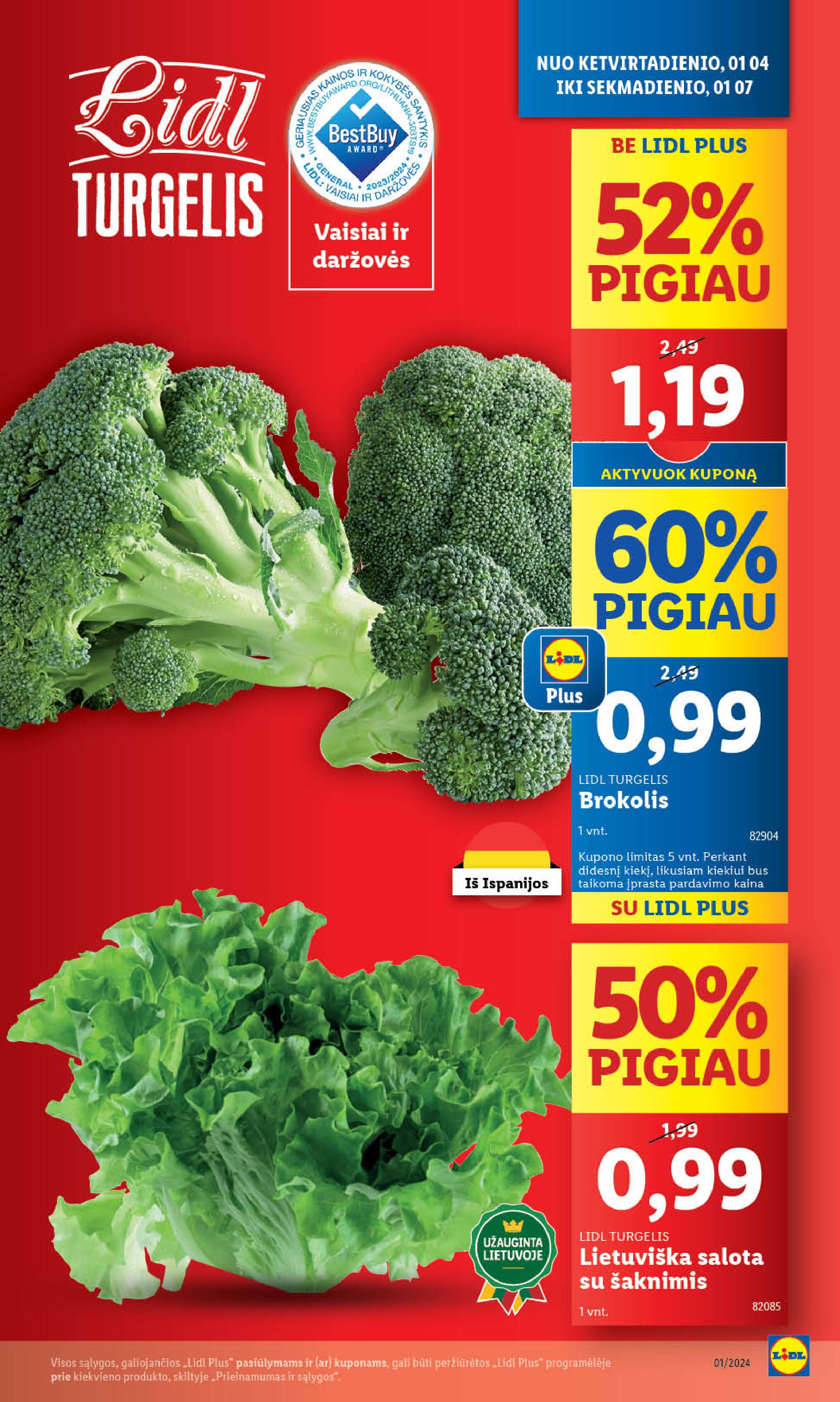 Naujausias LIDL kaininis katalogas 2024.01.02 - 2024.01.07