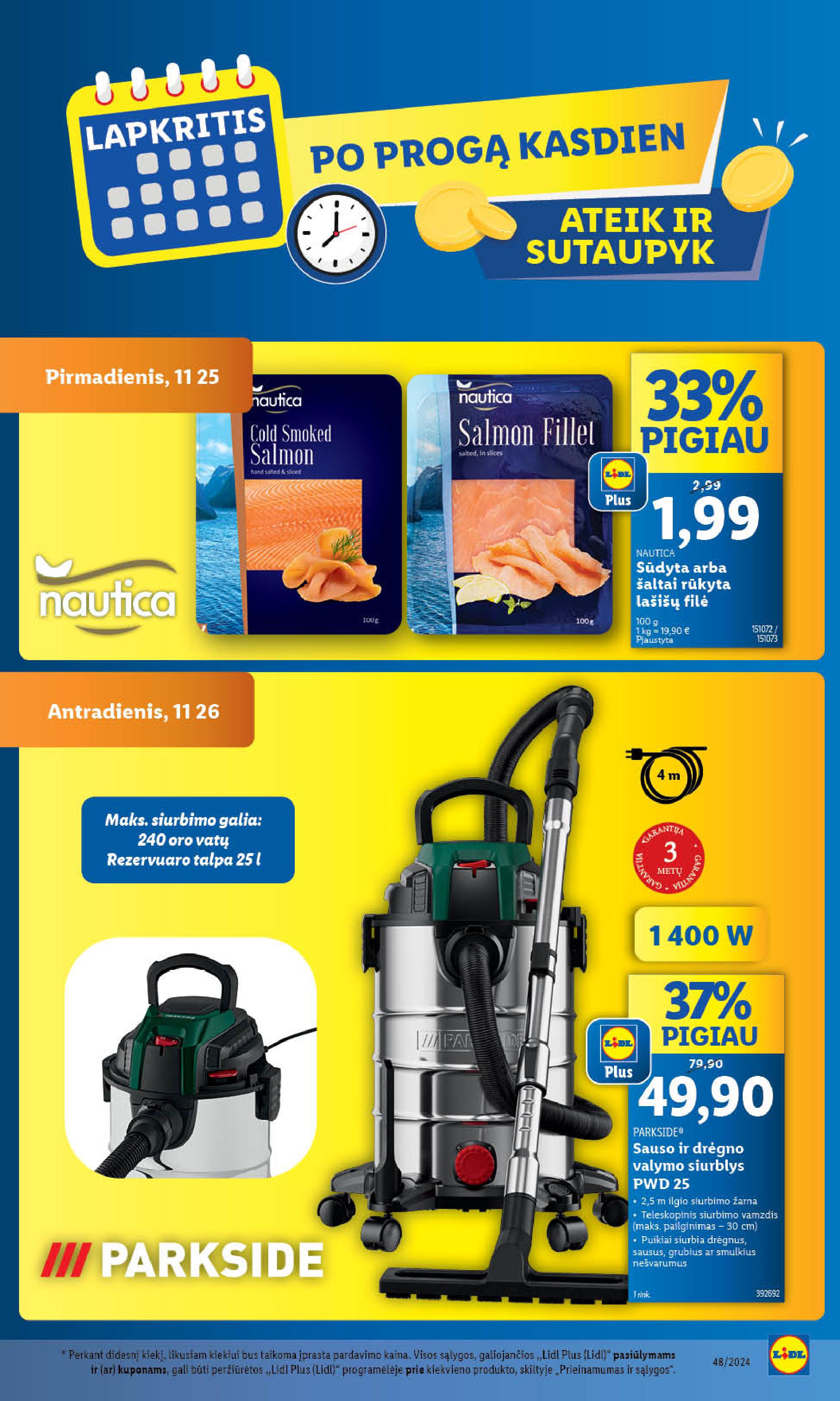 Naujausias LIDL kaininis katalogas 2024.11.25 - 2024.12.01