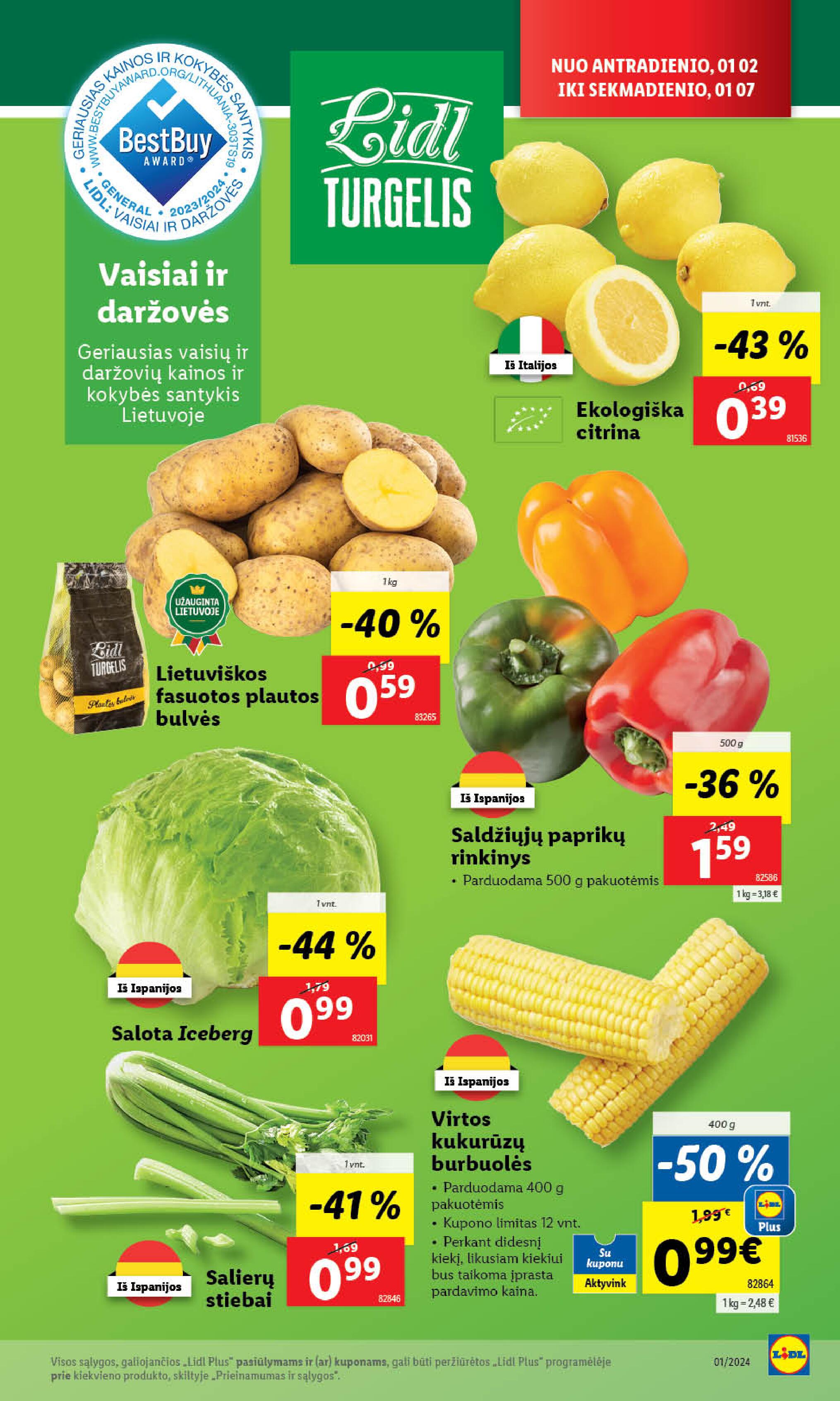 Naujausias LIDL kaininis katalogas 2024.01.02 - 2024.01.07