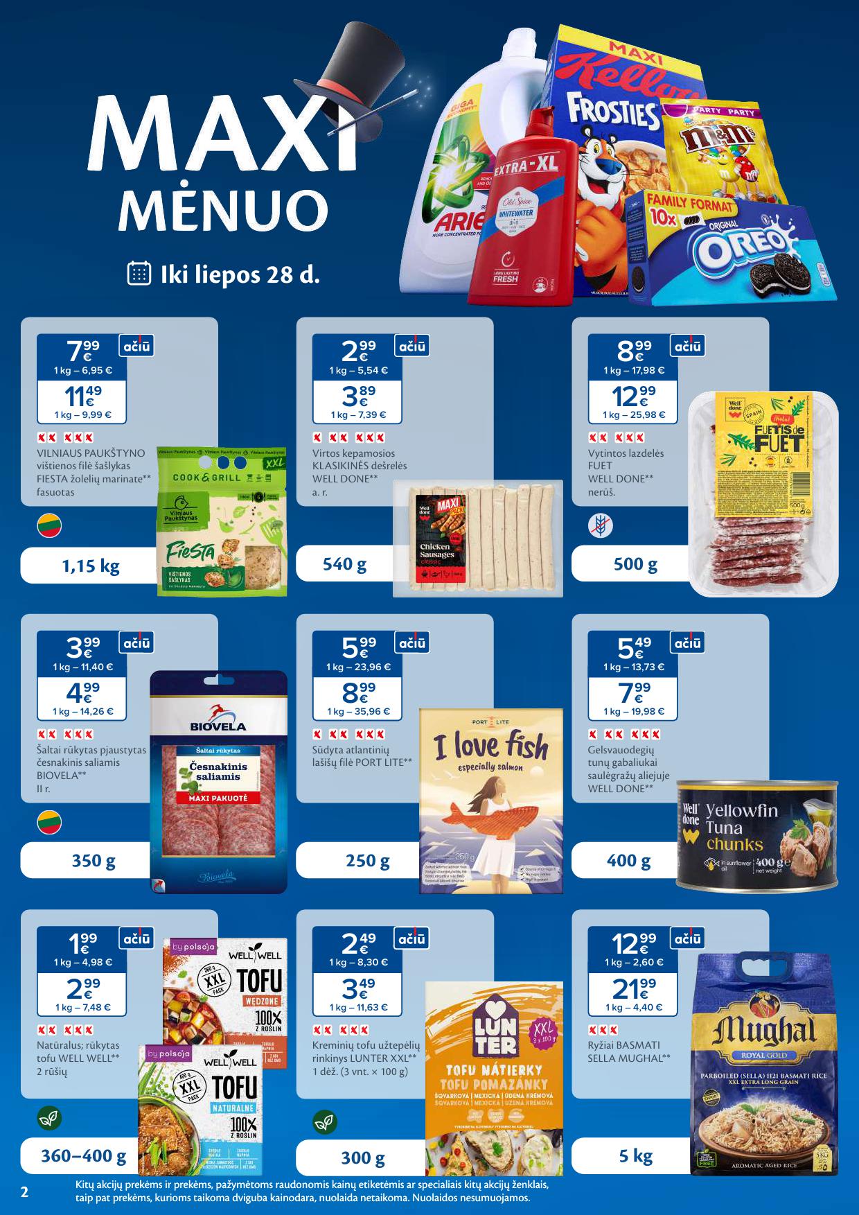 MAXIMA akcijų ir nuolaidų leidinys Nr.29 2025.07.15 - 2025.07.21