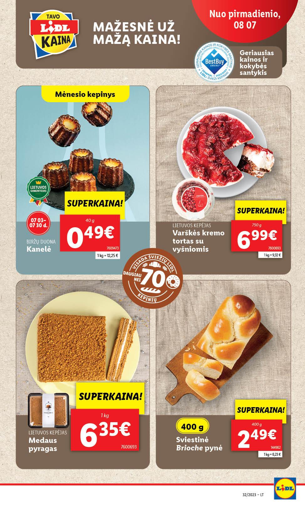 Naujausias LIDL kaininis katalogas 2023.08.07 - 2023.08.13
