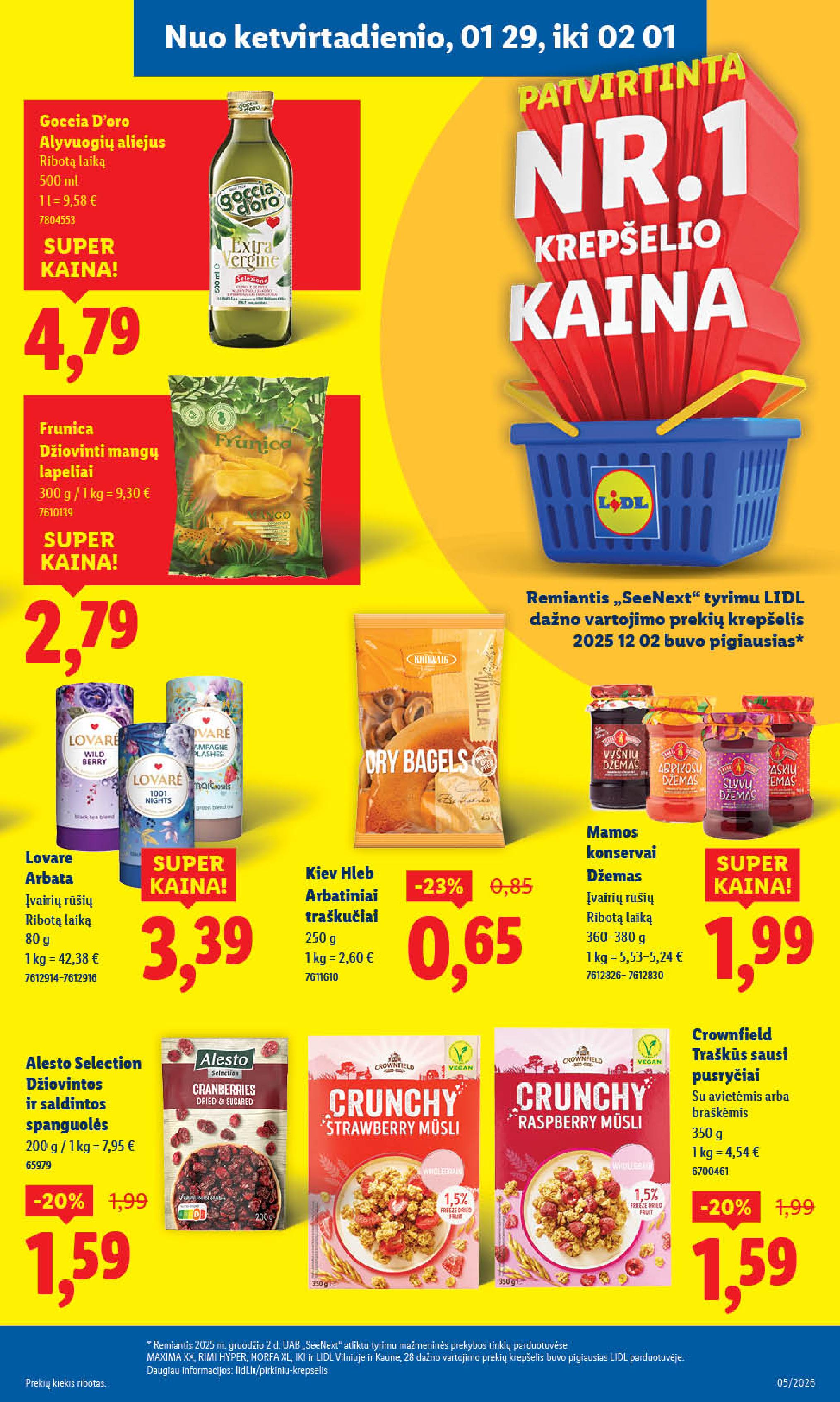 Naujausias LIDL kaininis katalogas 2026.01.26 - 2026.02.01
