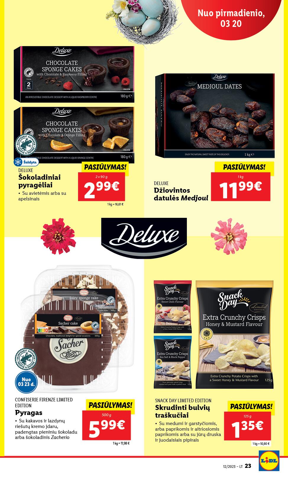 LIDL akcijų ir nuolaidų leidinys 2023.03.20 - 2023.03.26