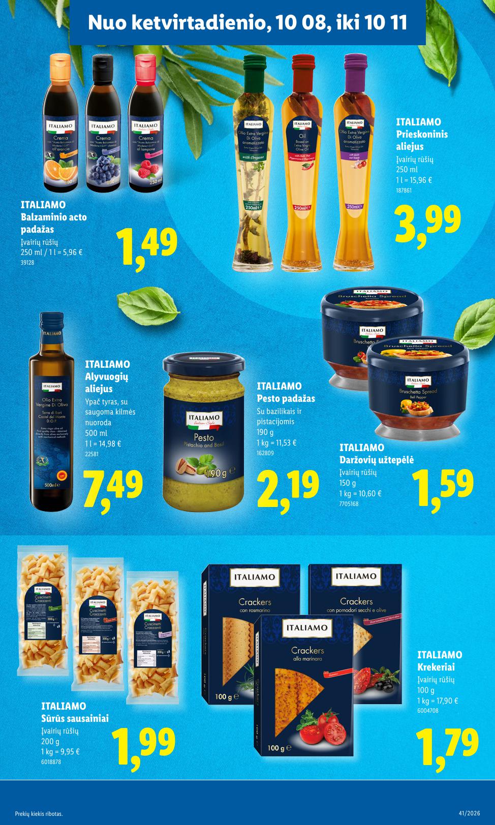 Naujausias LIDL kaininis katalogas 2026.10.05 - 2026.10.11