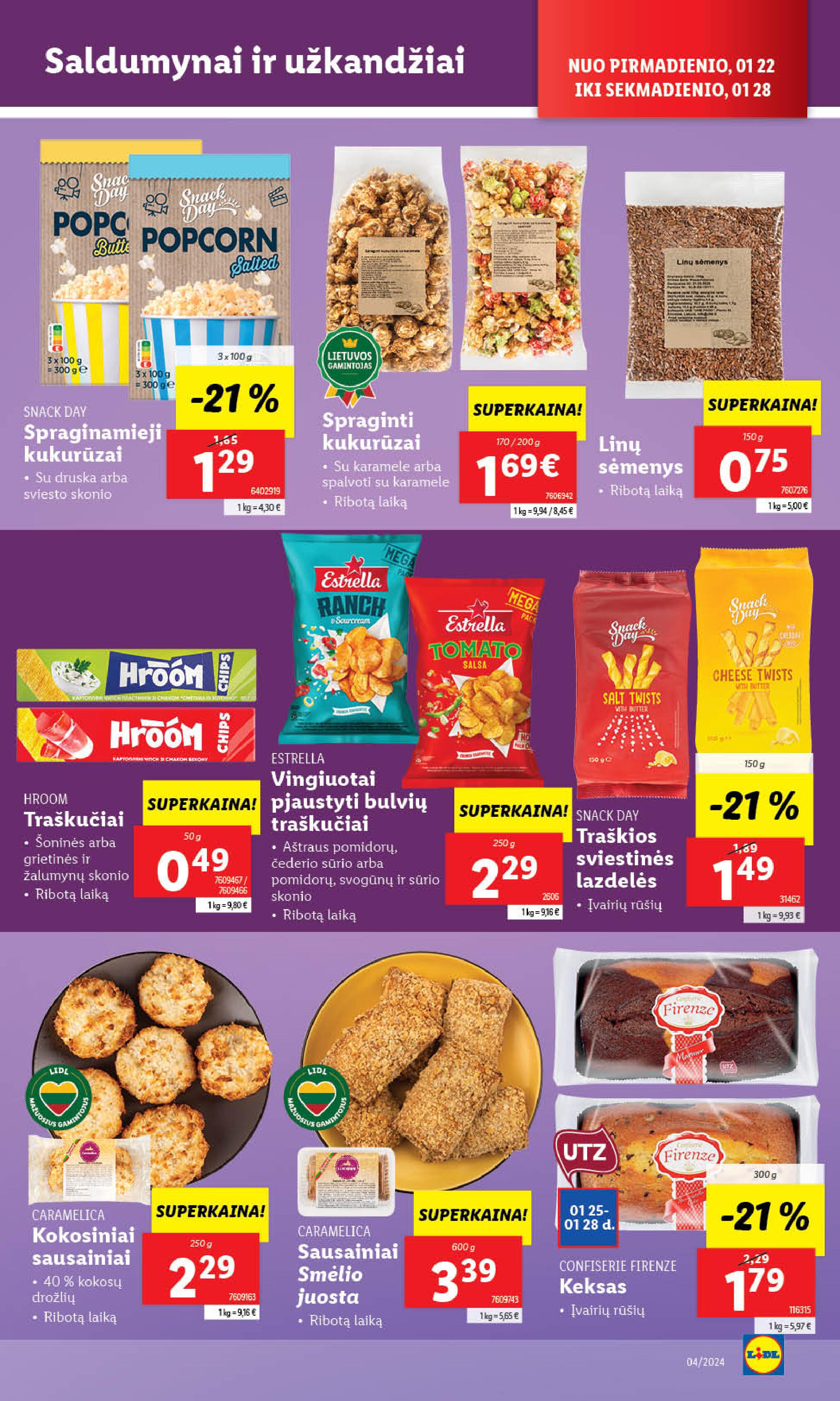Naujausias LIDL kaininis katalogas 2024.01.22 - 2024.01.28