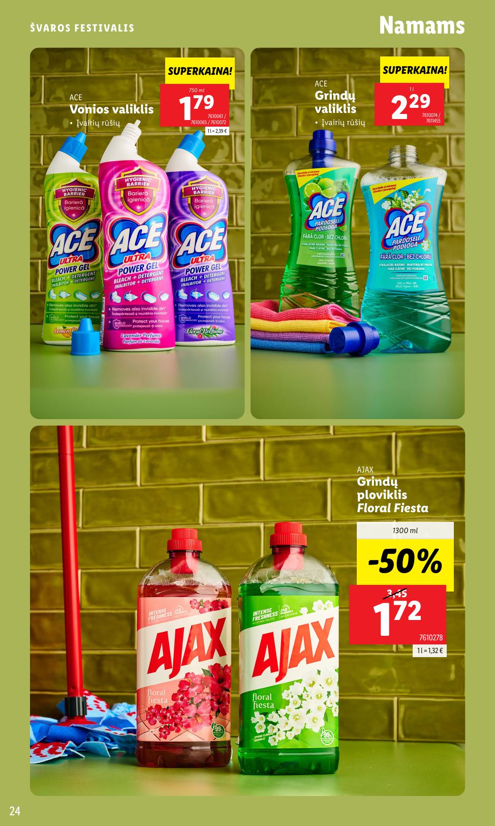 LIDL katalogas "Švaros festivalis" galioja nuo kovo 3