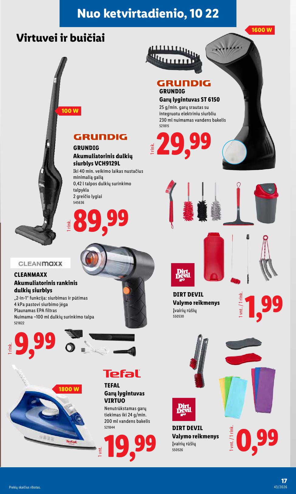LIDL ne maisto prekių leidinys 2026.10.19 - 2026.10.25