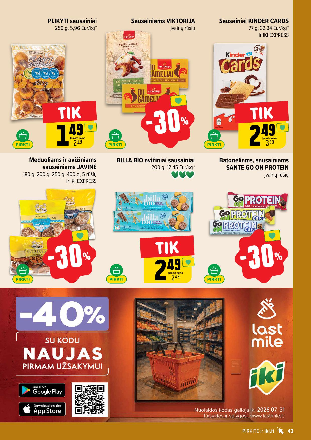 Naujausias IKI kaininis katalogas 2026.07.20 - 2026.07.26