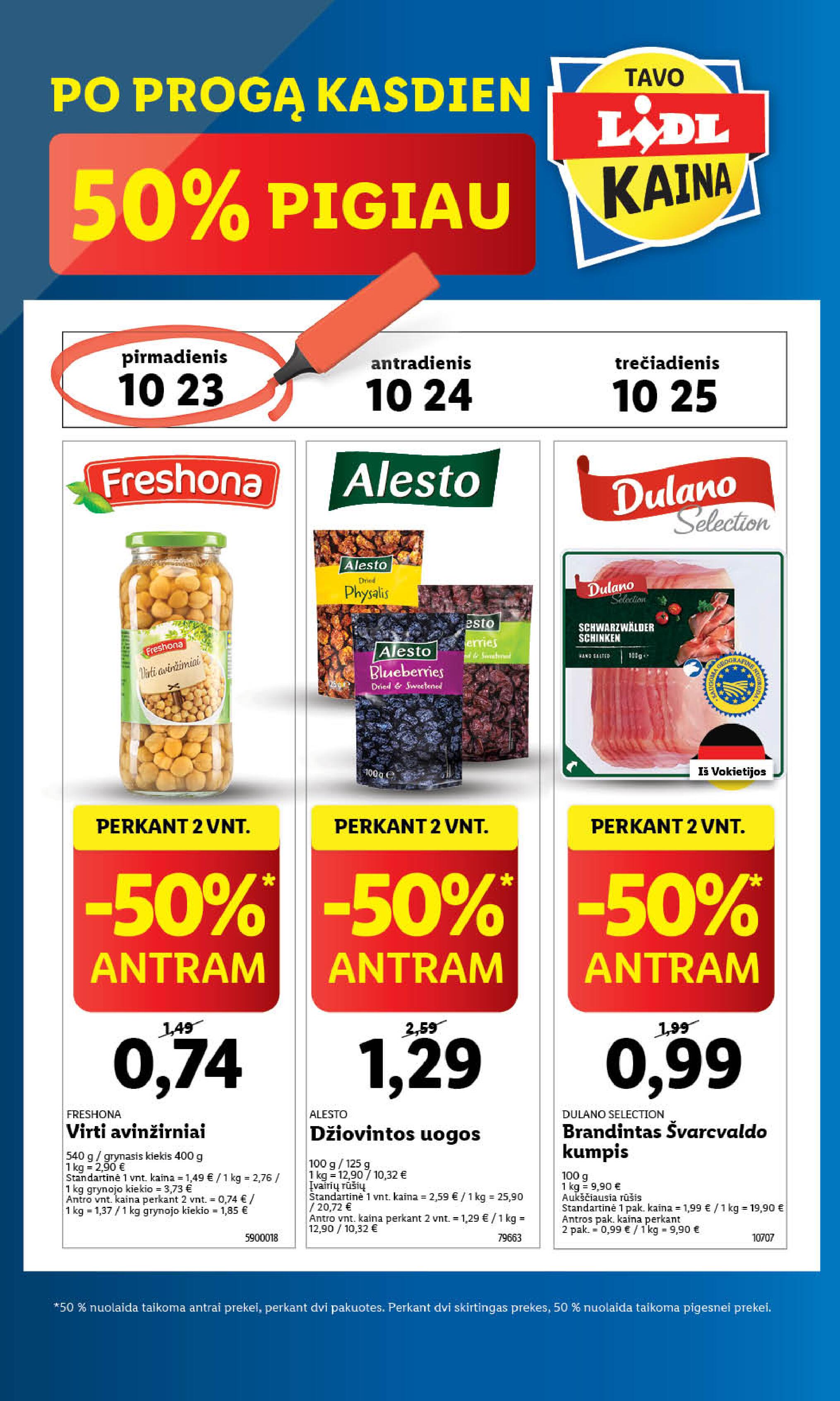 Naujausias LIDL kaininis katalogas 2023.10.23 - 2023.10.29
