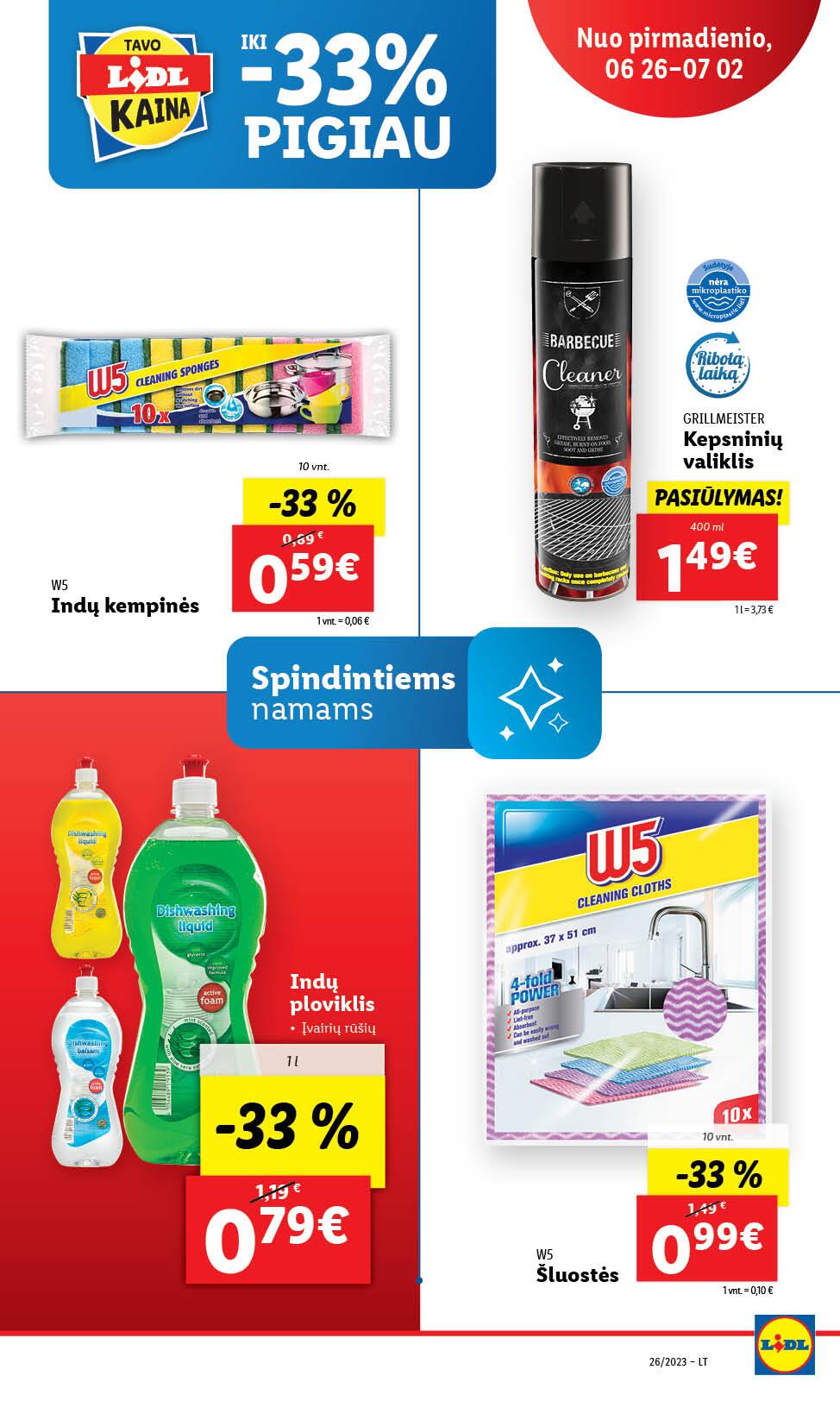 Naujausias LIDL kaininis katalogas 2023.06.26 - 2023.07.02