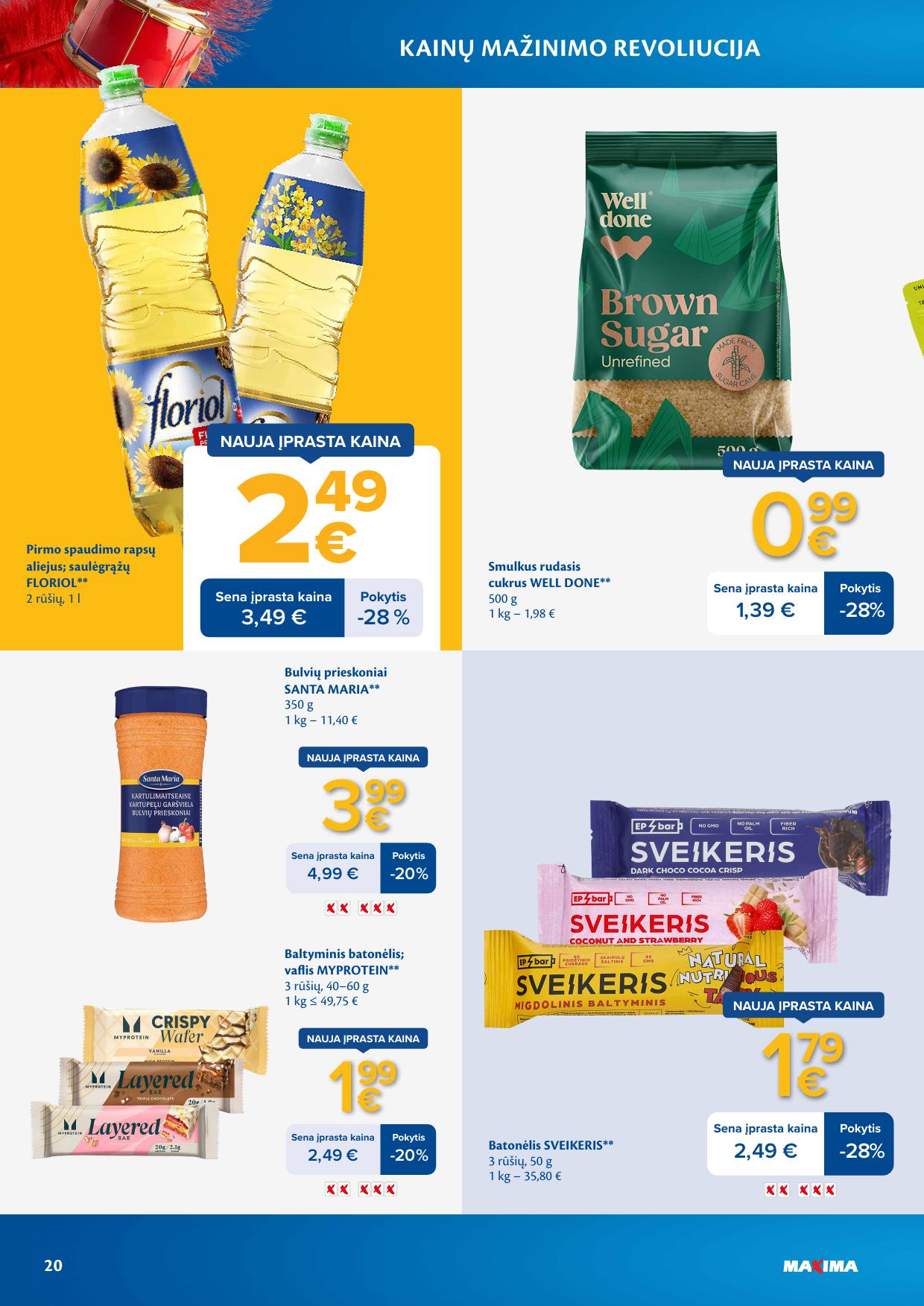 MAXIMA nuolaidų leidinys "Kainų mažinimo revoliucija"