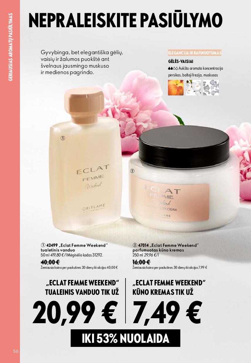 Naujas ORIFLAME  katalogas galioja 2026.08.26 - 2026.09.15
