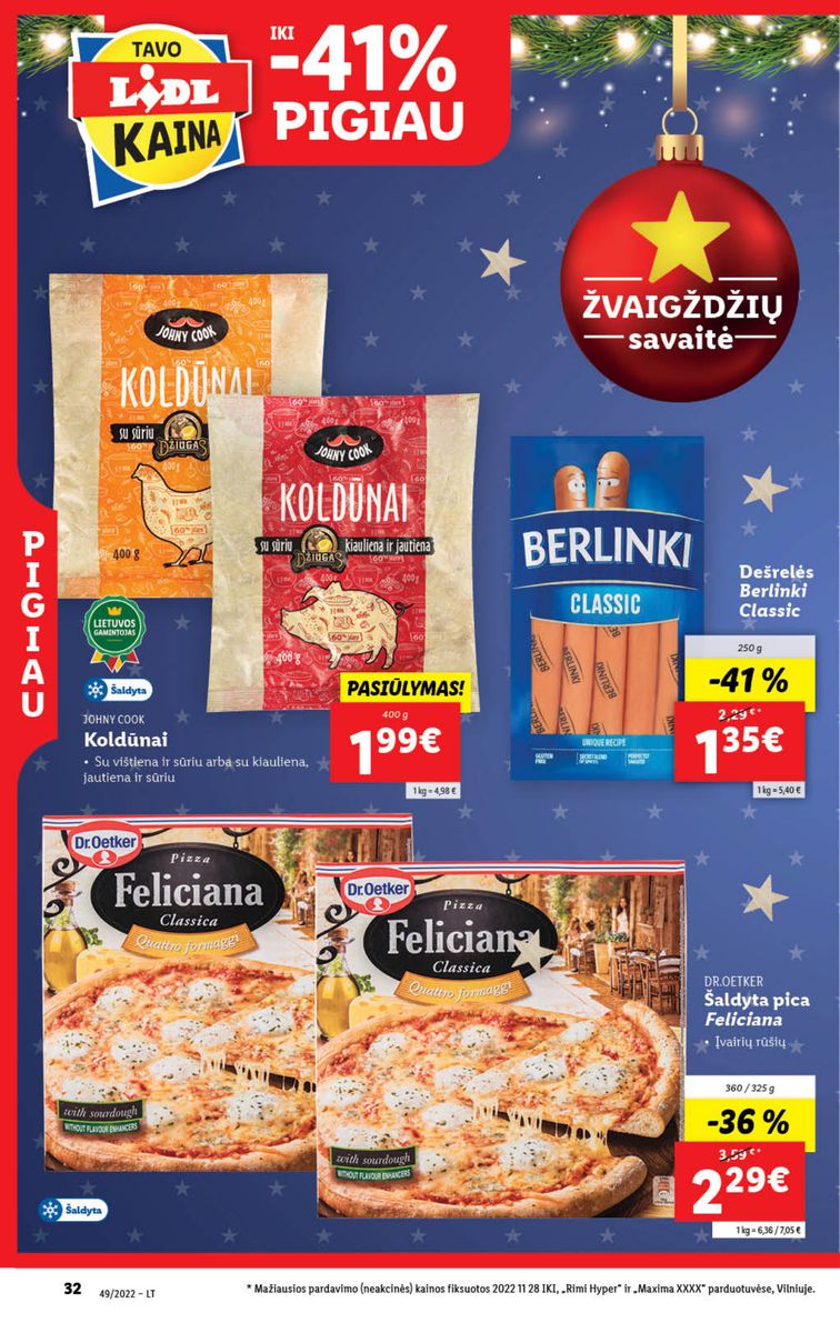 Naujausias LIDL kaininis katalogas 2022.12.05 - 2022.12.11