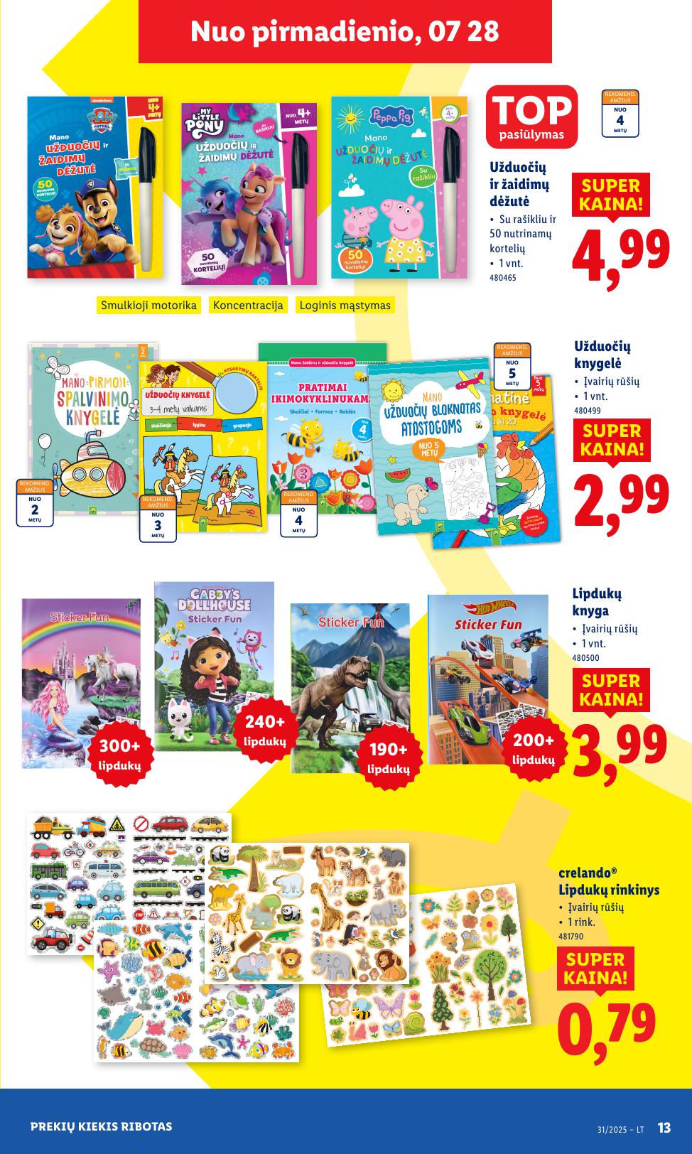 LIDL ne maisto prekių leidinys 2025.07.28 - 2025.08.03