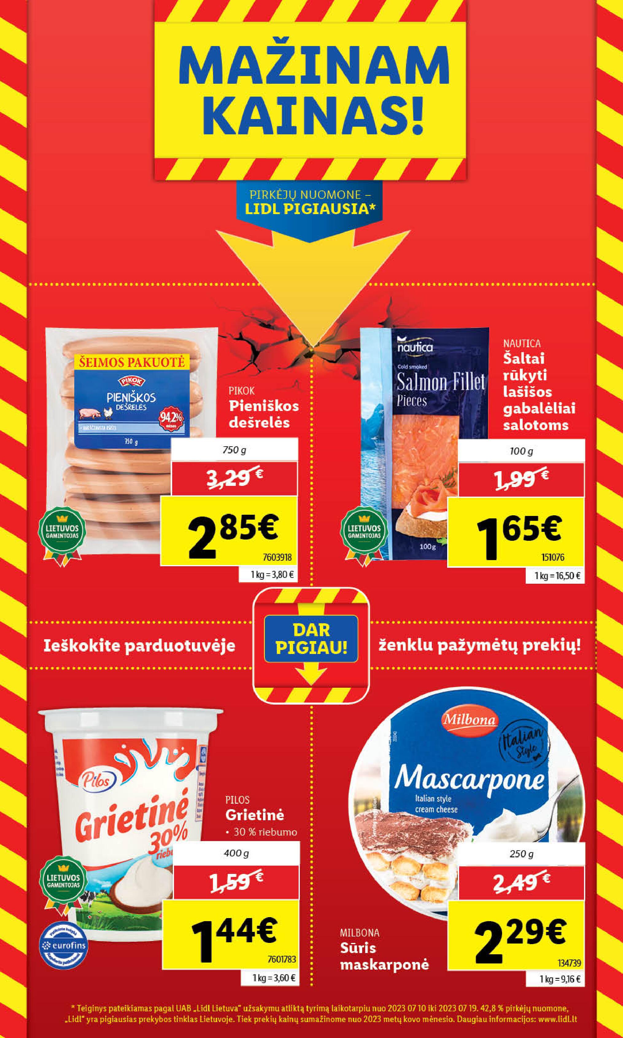 Naujausias LIDL kaininis katalogas 2023.08.28 - 2023.09.03